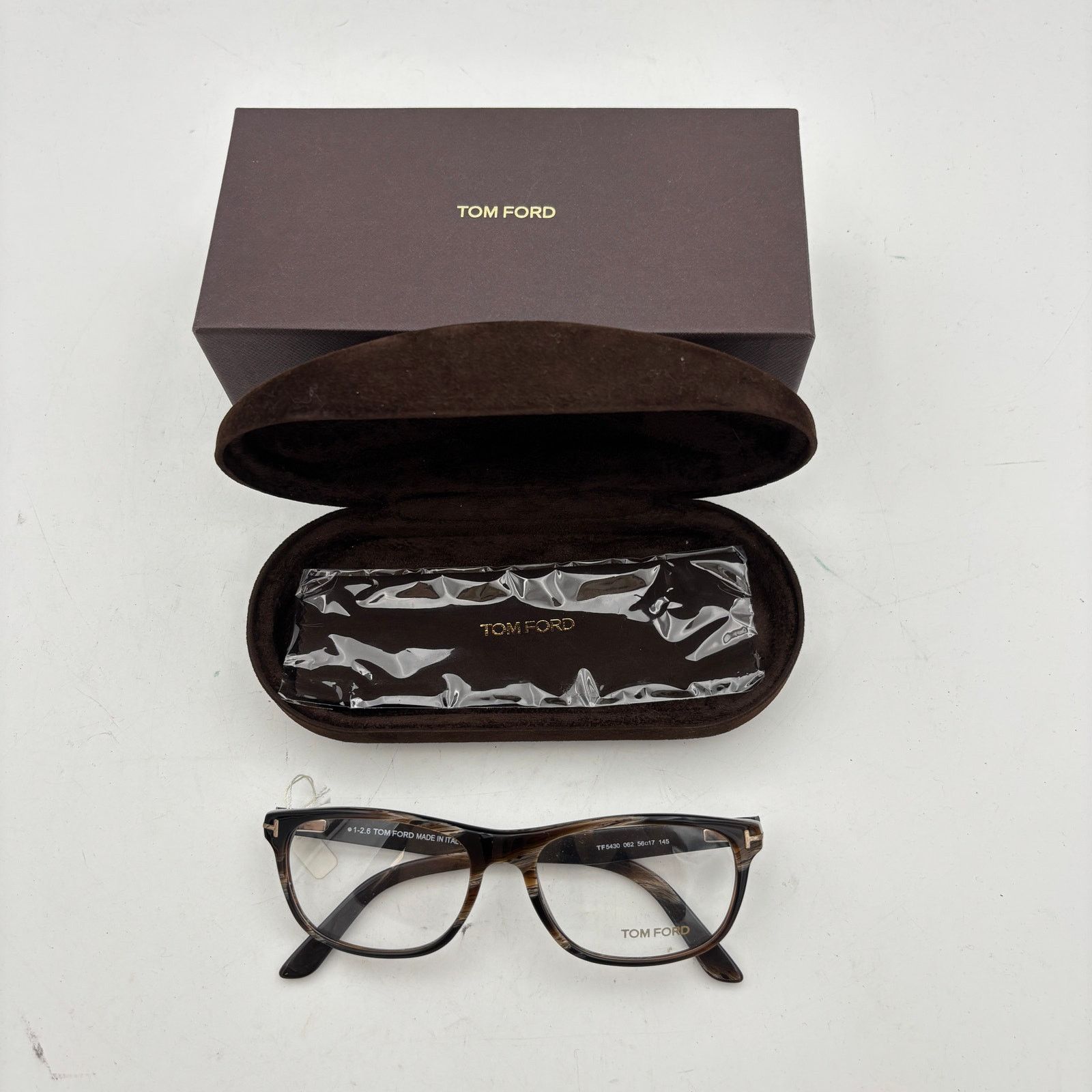 Tom Ford Tom Ford TF5430 062 Havana Frames Made in Italy Size ONE SIZE - 2 Thumbnail