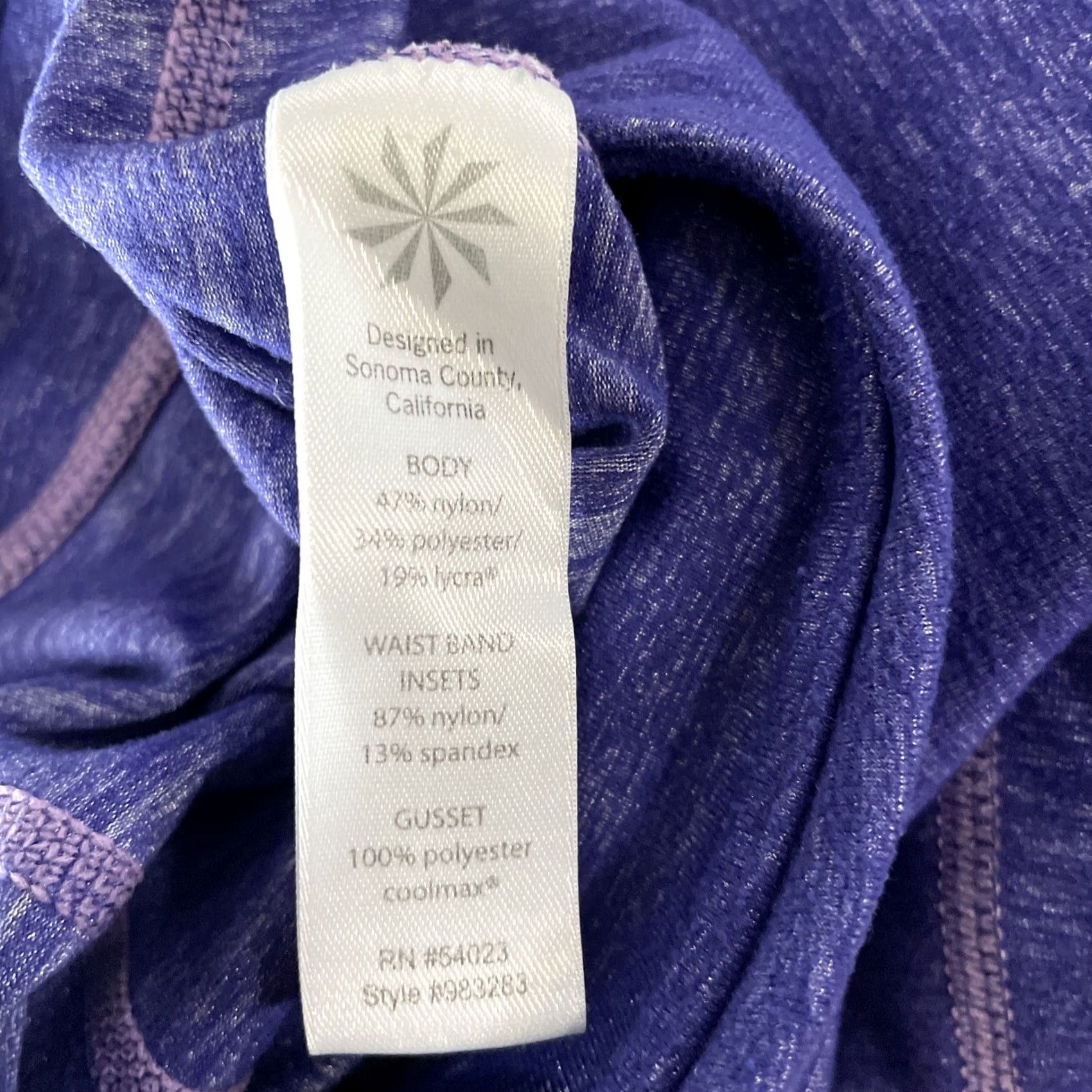 Athleta Athleta Women Small 26x20 Yoga Pants Compression Heathered Purple Cropped Active Size 28" / US 6 / IT 42 - 6 Thumbnail