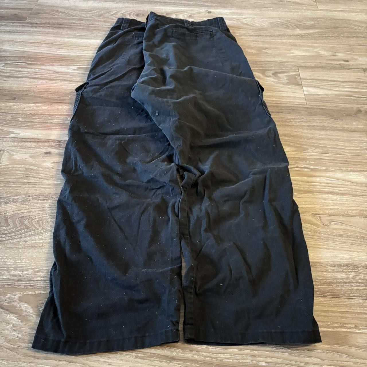 Vintage Crazy Vintage Y2K/2000s Baggy Black Skater Style Cargo Pants! 42x31 Size US 42 / EU 58 - 4 Thumbnail