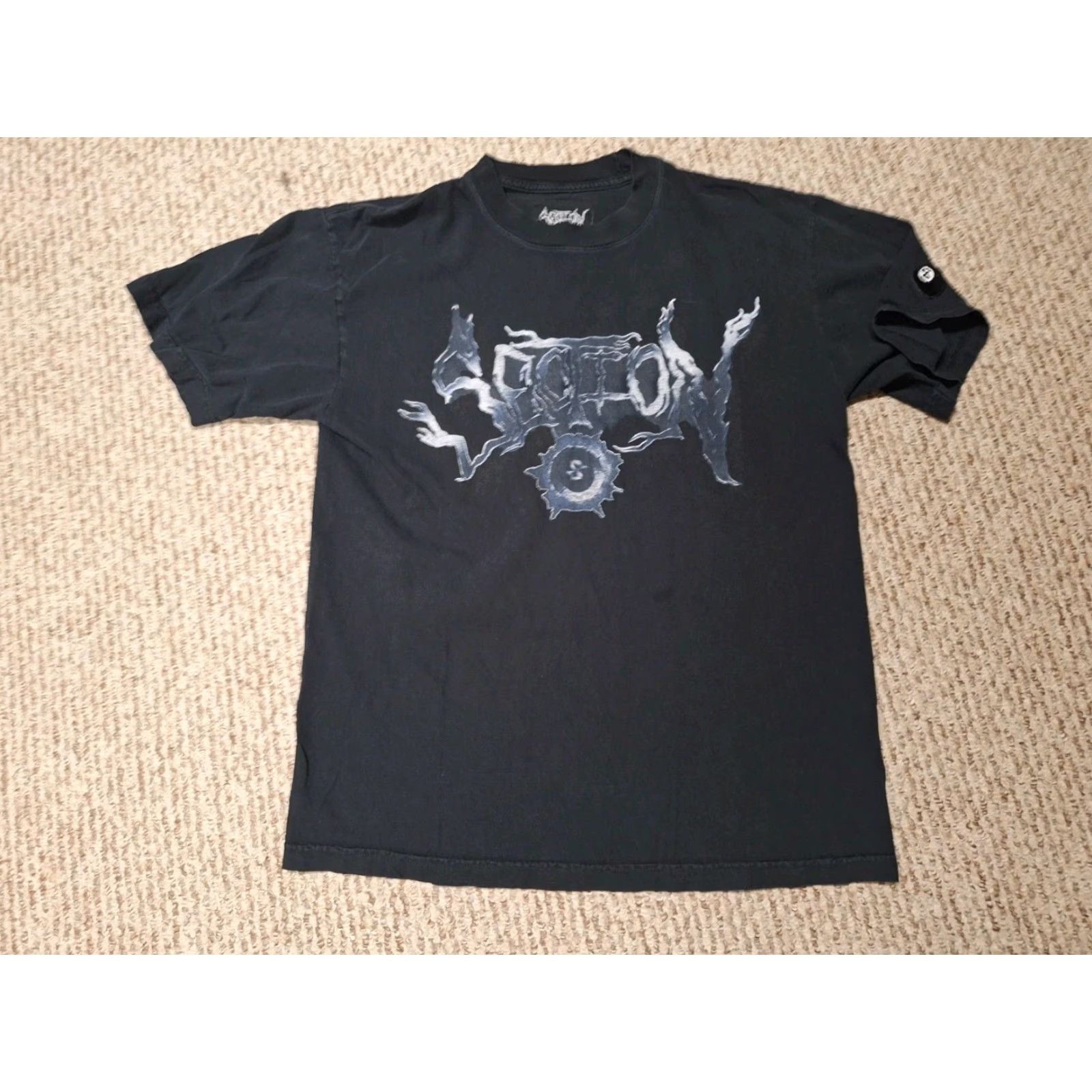 Vintage Section 8 Gun Kill Shooting Range T Shirt M Black Cotton Crew Neck Short Sleeve Men Size US M / EU 48-50 / 2 - 3 Thumbnail