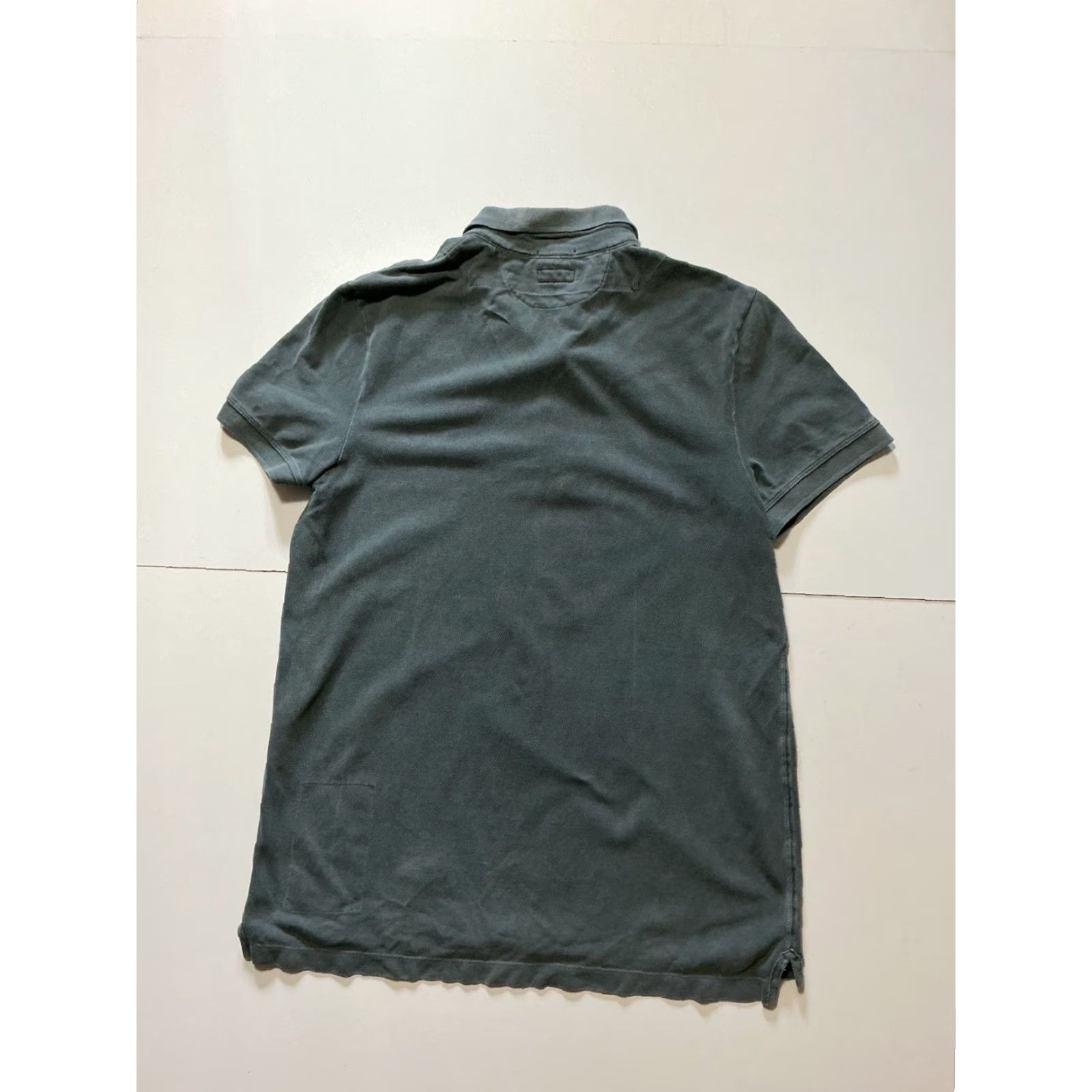Allsaints AllSaints Spitalfields Sandringham Ram Skull Cotton Gray S/S Polo Shirt Large Mens Size US L / EU 52-54 / 3 - 3 Thumbnail