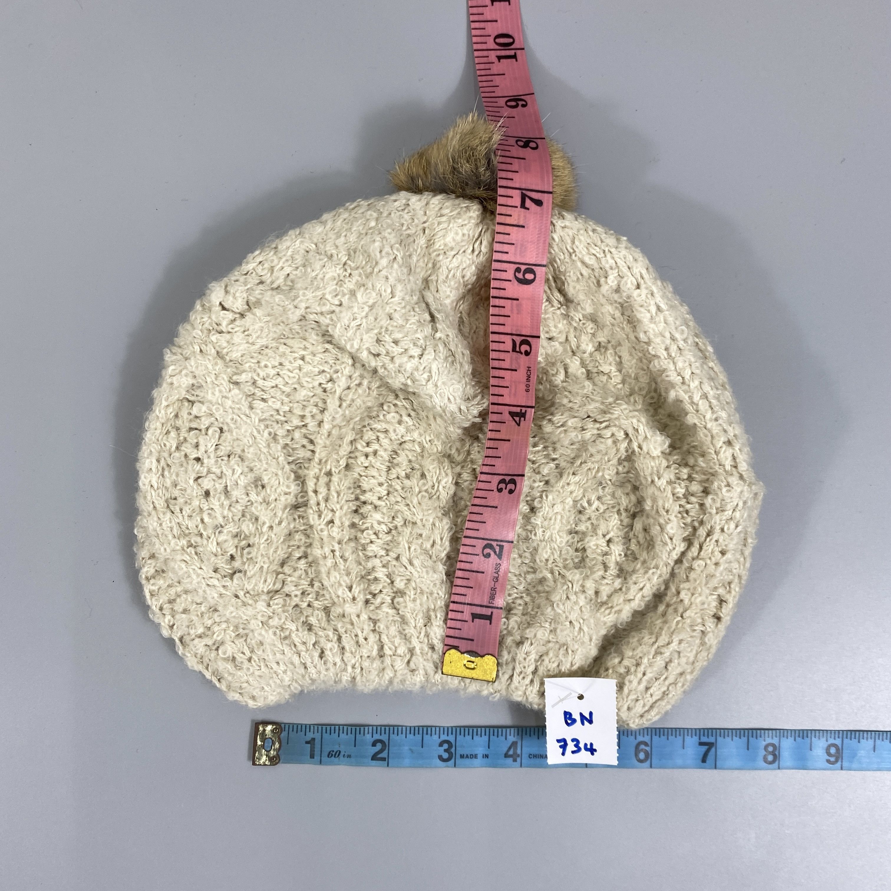 Japanese Brand Samansa Mos2 Beanie -BN734 Size ONE SIZE - 5 Thumbnail