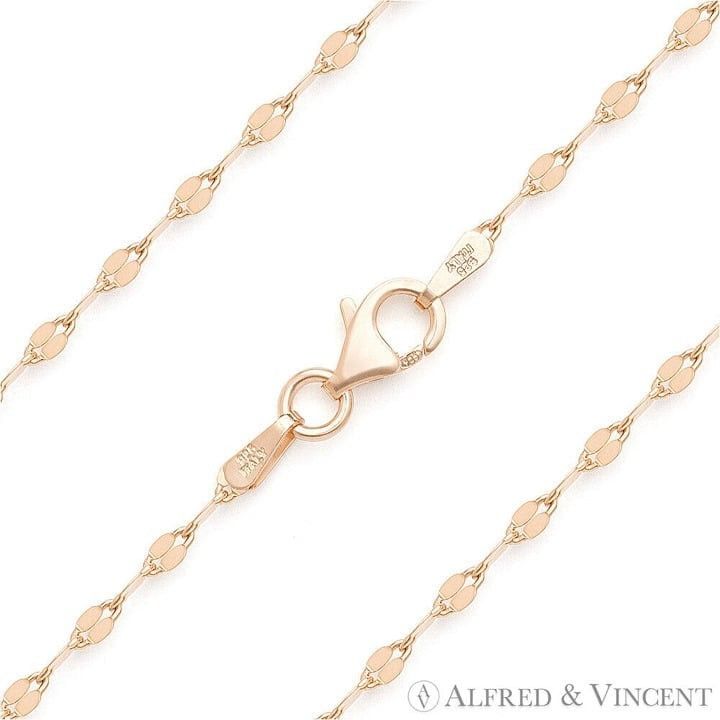 Other 2.2mm D-Cut Coffee Chain Necklace in .925 Sterling Silver Size ONE SIZE - 1 Thumbnail