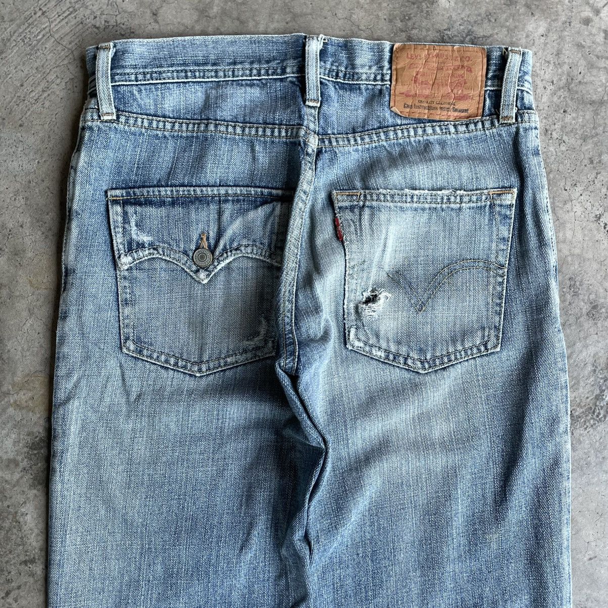 Levi's Vintage Clothing 🔥Vintage Levis Stoned Washed Ripped Distress Denim Jeans Size US 31 - 5 Thumbnail