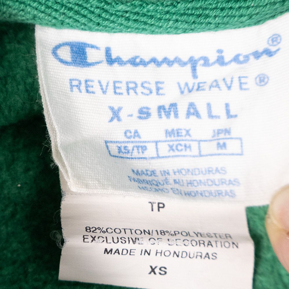 Champion Champion Reverse Weave Hoodie Green XS Honduras, Vintage Size US XS / EU 42 / 0 - 2 Thumbnail