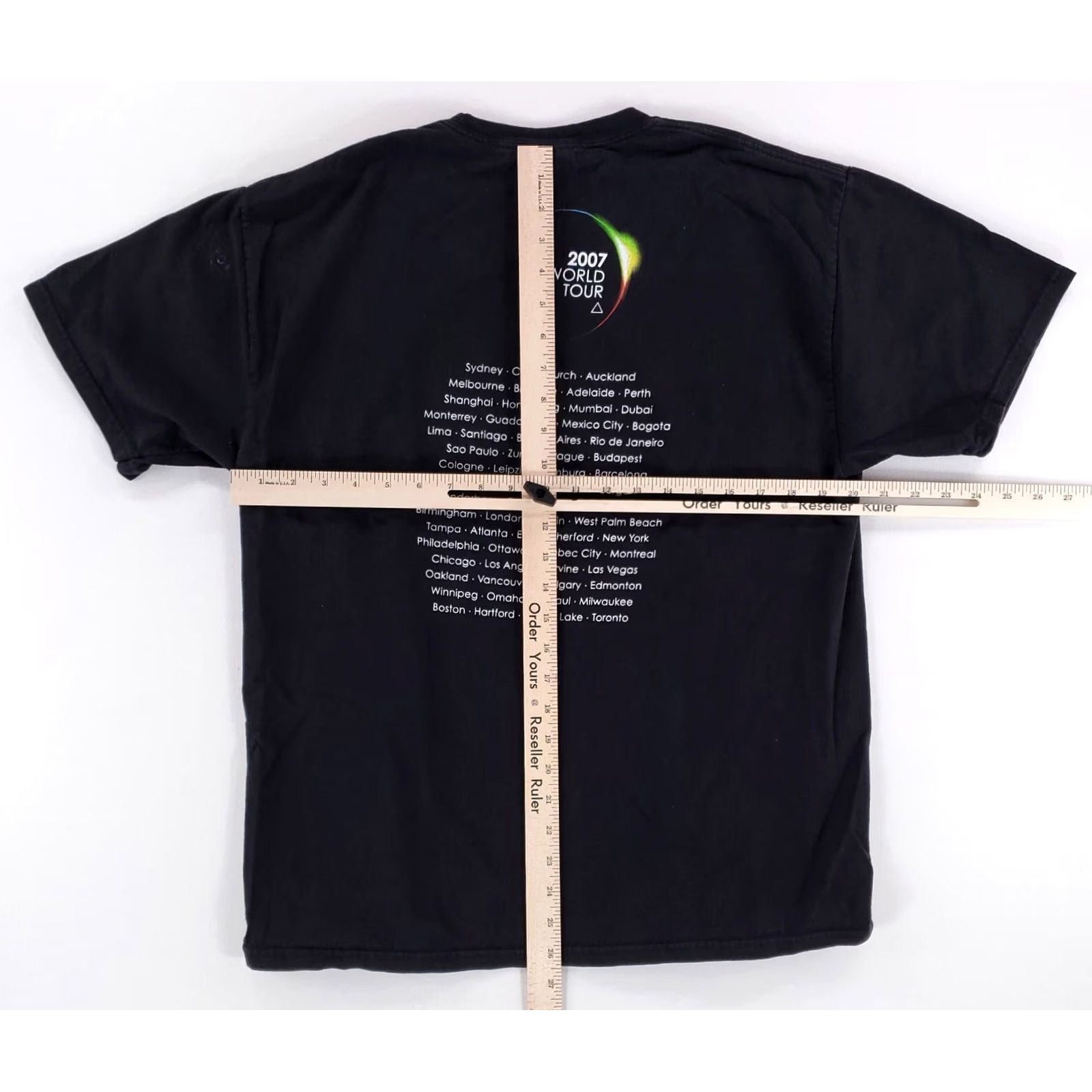 Hanes Roger Waters Dark Side of the Moon 2007 World Tour T Shirt Black Mens L Size US L / EU 52-54 / 3 - 5 Thumbnail