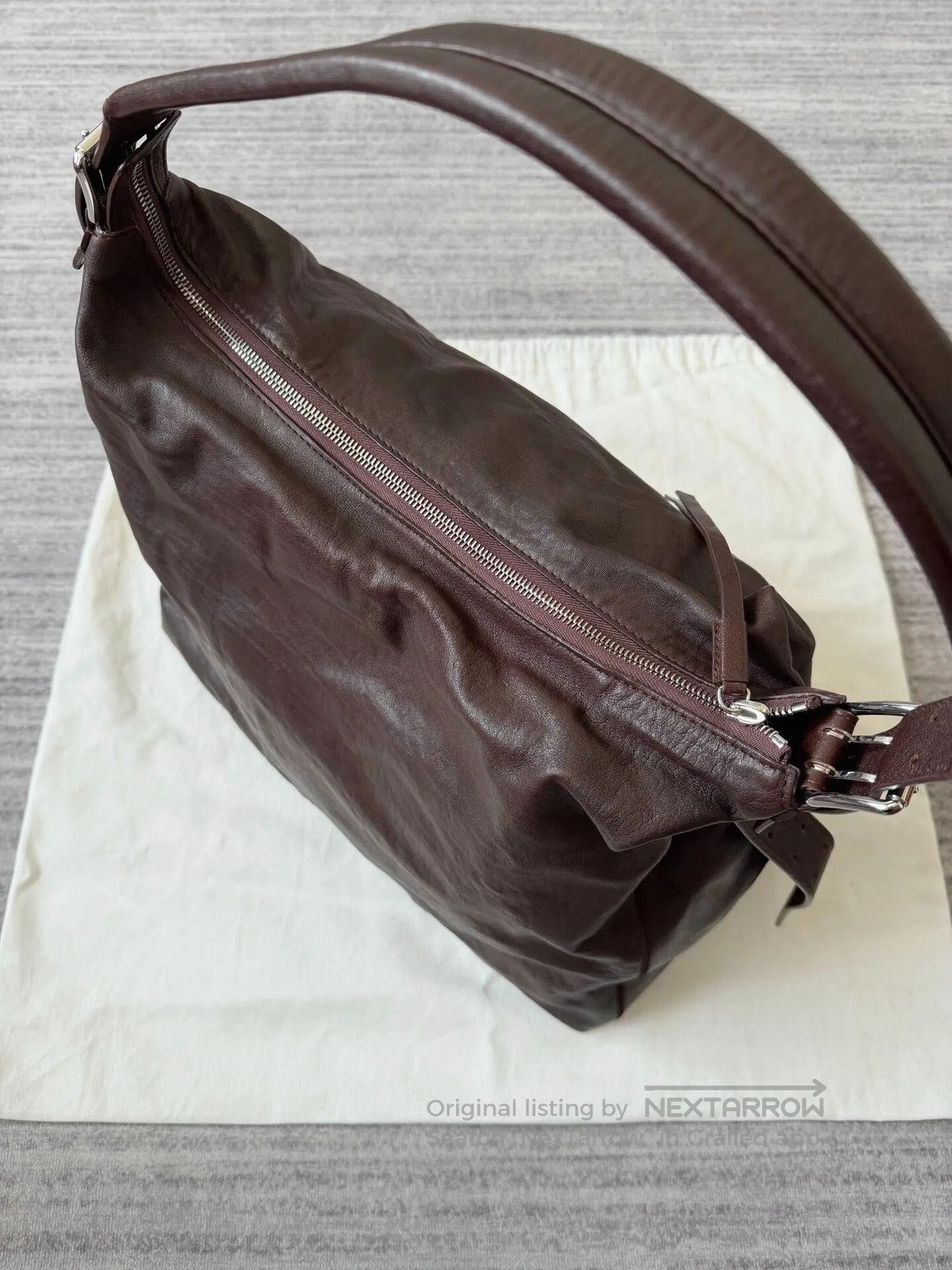 Lemaire Lemaire Belted Hobo Leather Tote. Size ONE SIZE - 3 Thumbnail