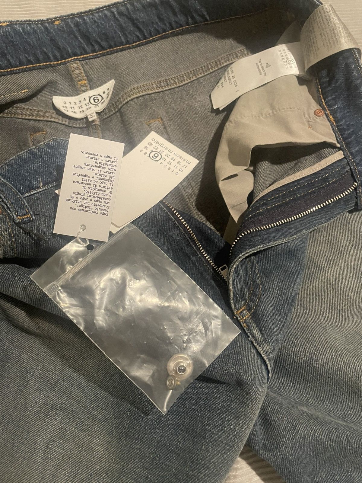 Maison Margiela Mm6 Two tone denim Size US 31 - 13 Thumbnail