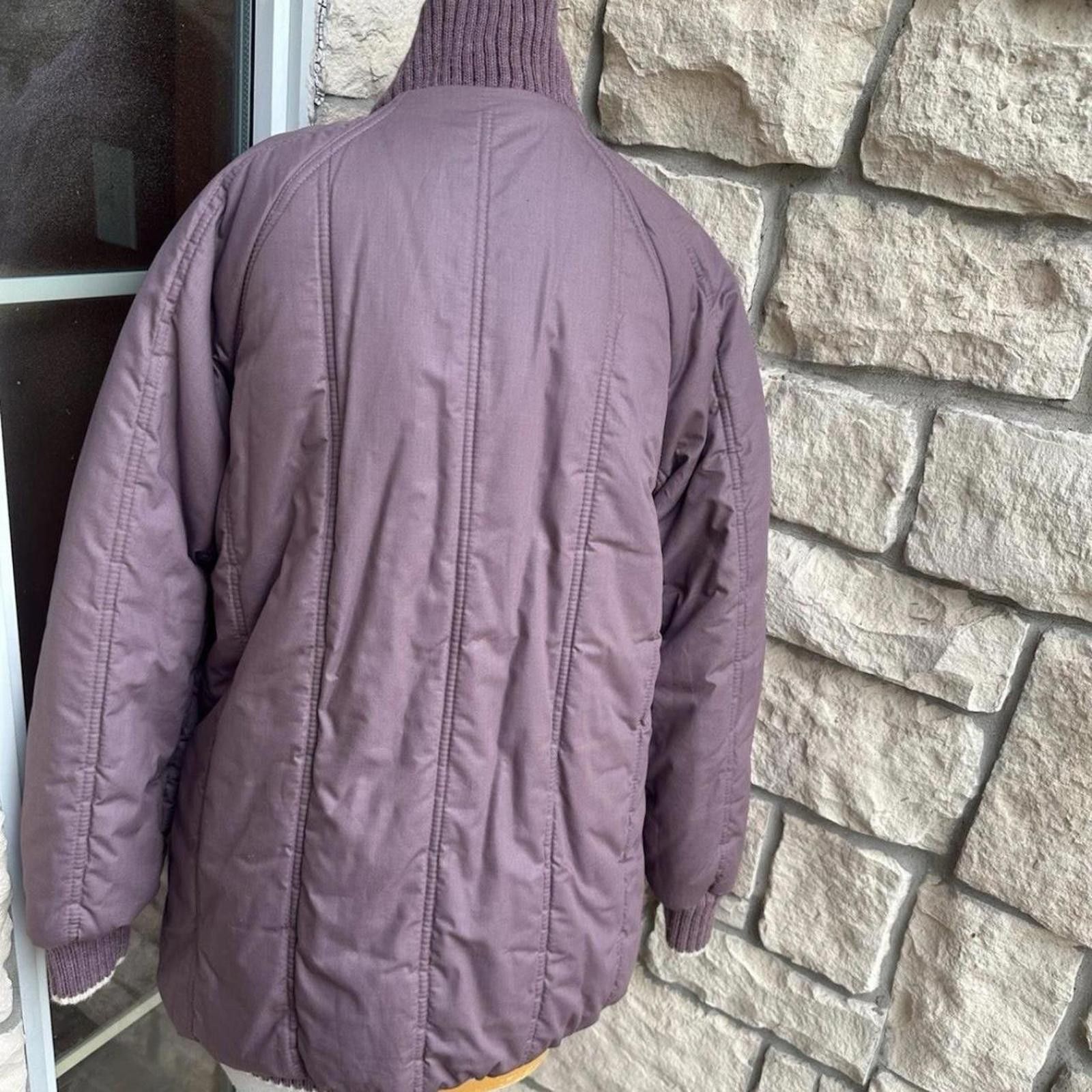 Other Purple and white vintage 90s zip-up sweater Size S / US 4 / IT 40 - 4 Thumbnail