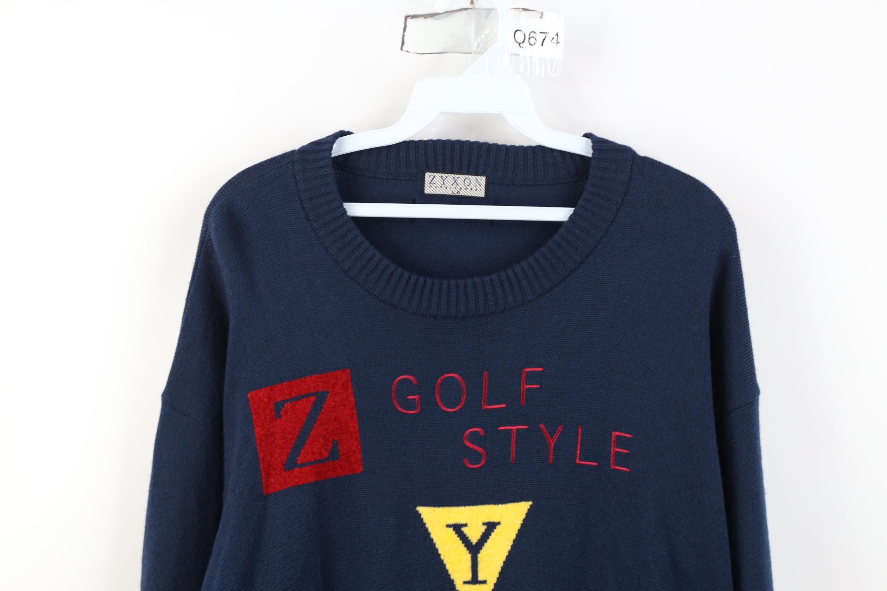 Vintage Vintage 90s Streetwear Knit Penguin Golf Golfing Sweater Size US L / EU 52-54 / 3 - 2 Thumbnail