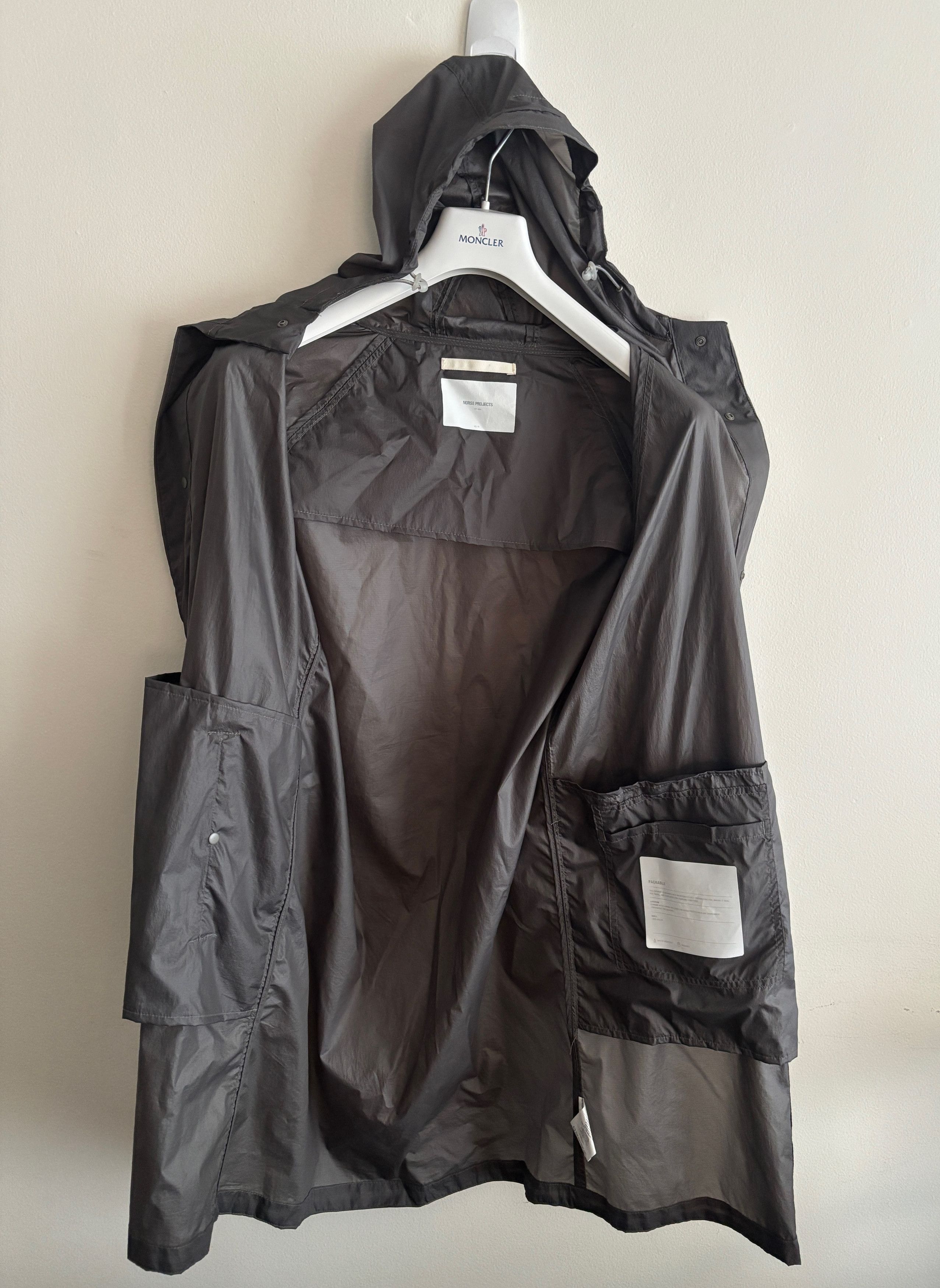 Norse Projects $180 Elias Grey Light Nylon Rain Jacket- Small Size US S / EU 44-46 / 1 - 8 Thumbnail