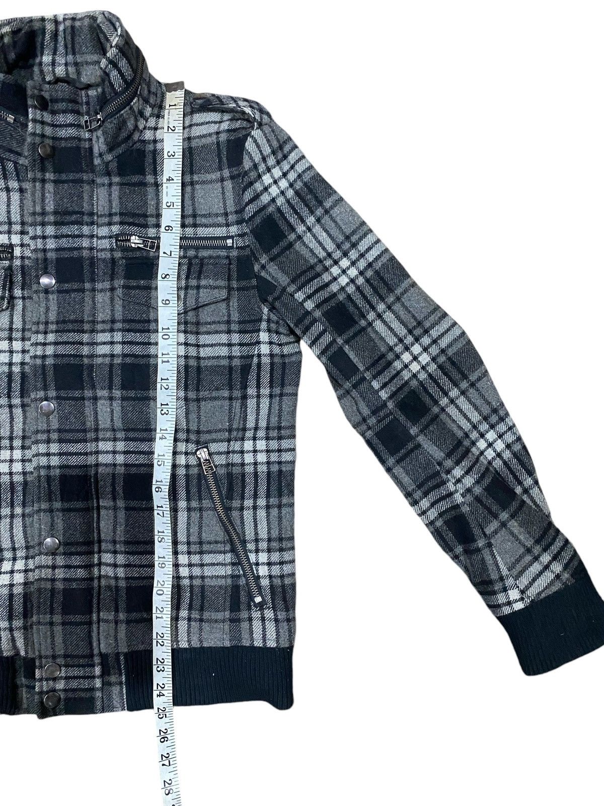 semanticdesign Rare SEMANTIC DESIGN Wool Checkered Zipper Jacket (M) Size US M / EU 48-50 / 2 - 21 Thumbnail