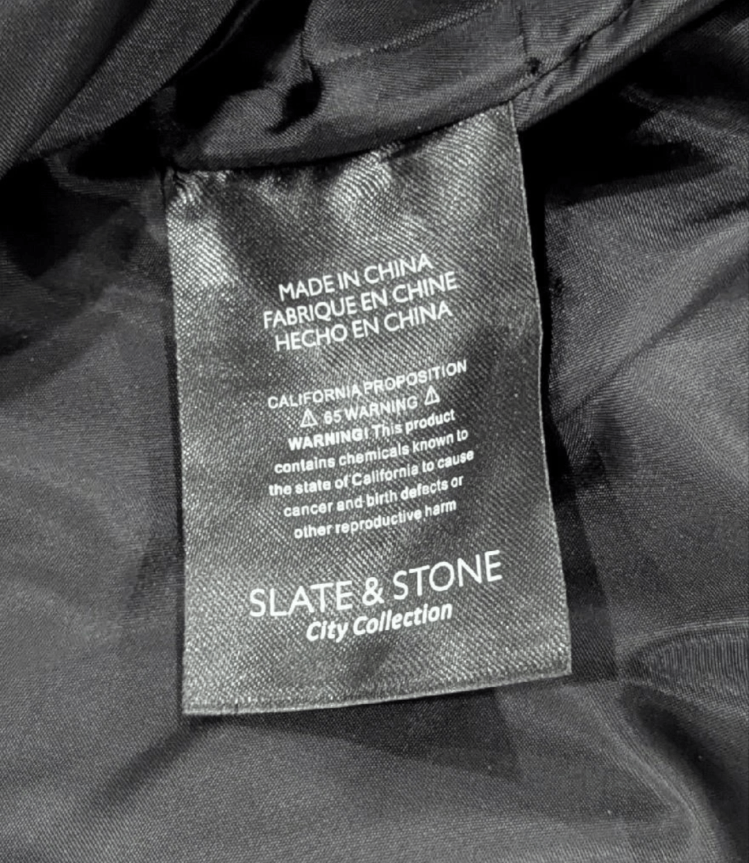 Slate & Stone Slate & Stone Faux Leather Racer Jacket Black Medium Size US M / EU 48-50 / 2 - 6 Thumbnail