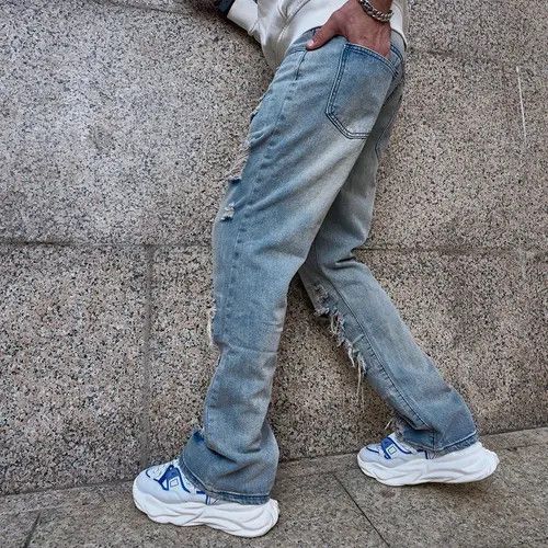VIBE Stylish Ripped Denim Pant Size US 30 / EU 46 - 2 Thumbnail