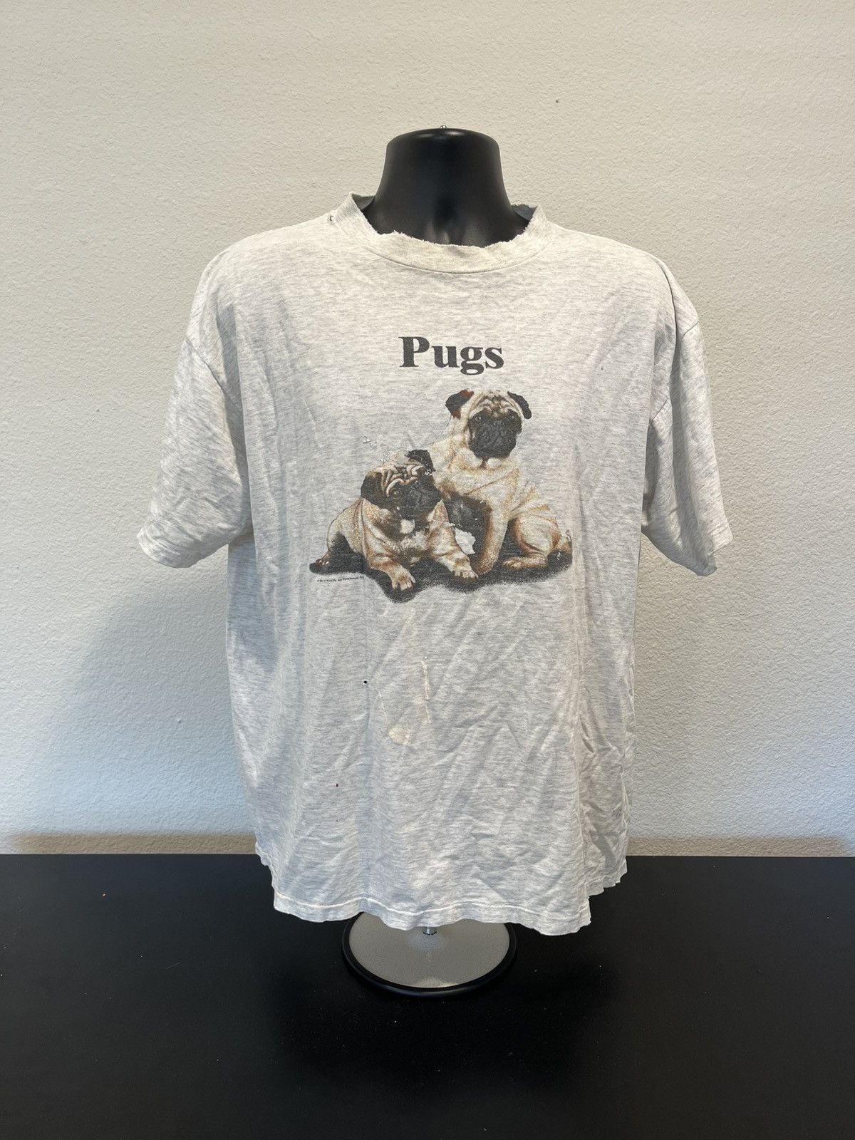 Vintage Pugs shirt vintage 90s dog Size US XL / EU 56 / 4 - 1 Thumbnail
