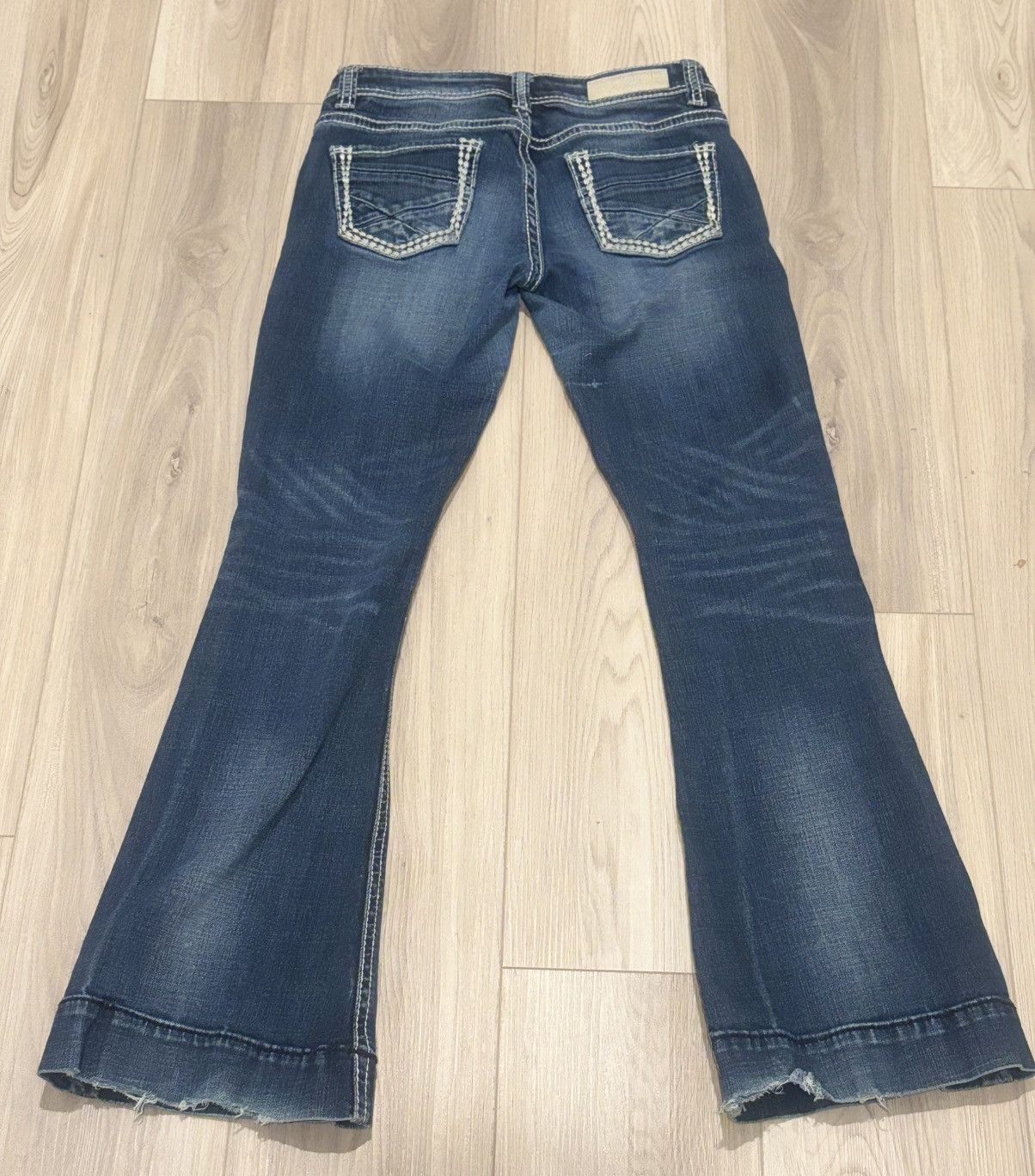 Other Rock & Roll Cowgirl Mid Rise Flared Leg Trouser Size 26" / US 2 / IT 38 - 2 Thumbnail