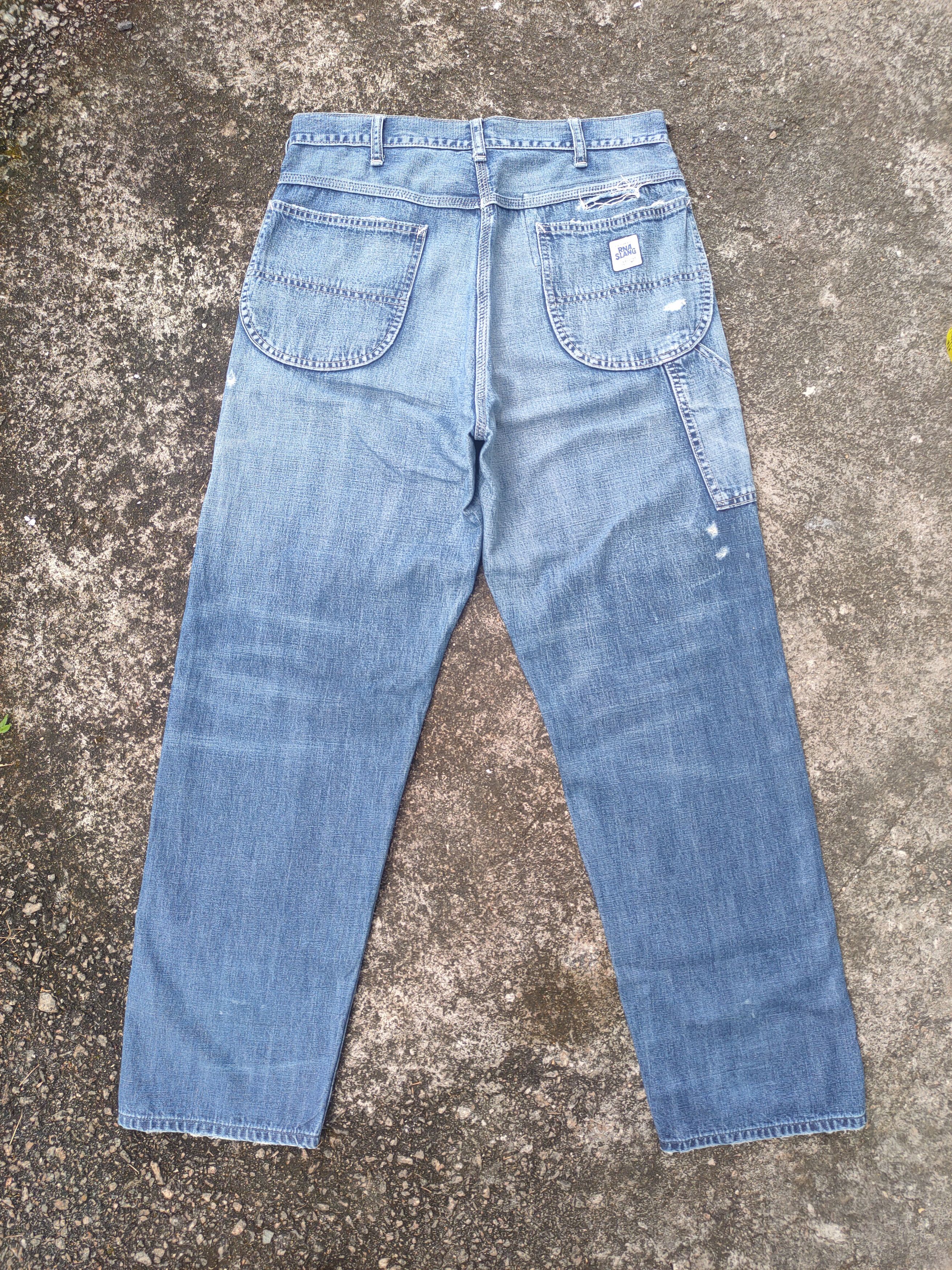 Japanese Brand VINTAGE RNA SLANG FADED DISTRESSED CARGO PANTS Size US 32 / EU 48 - 7 Thumbnail
