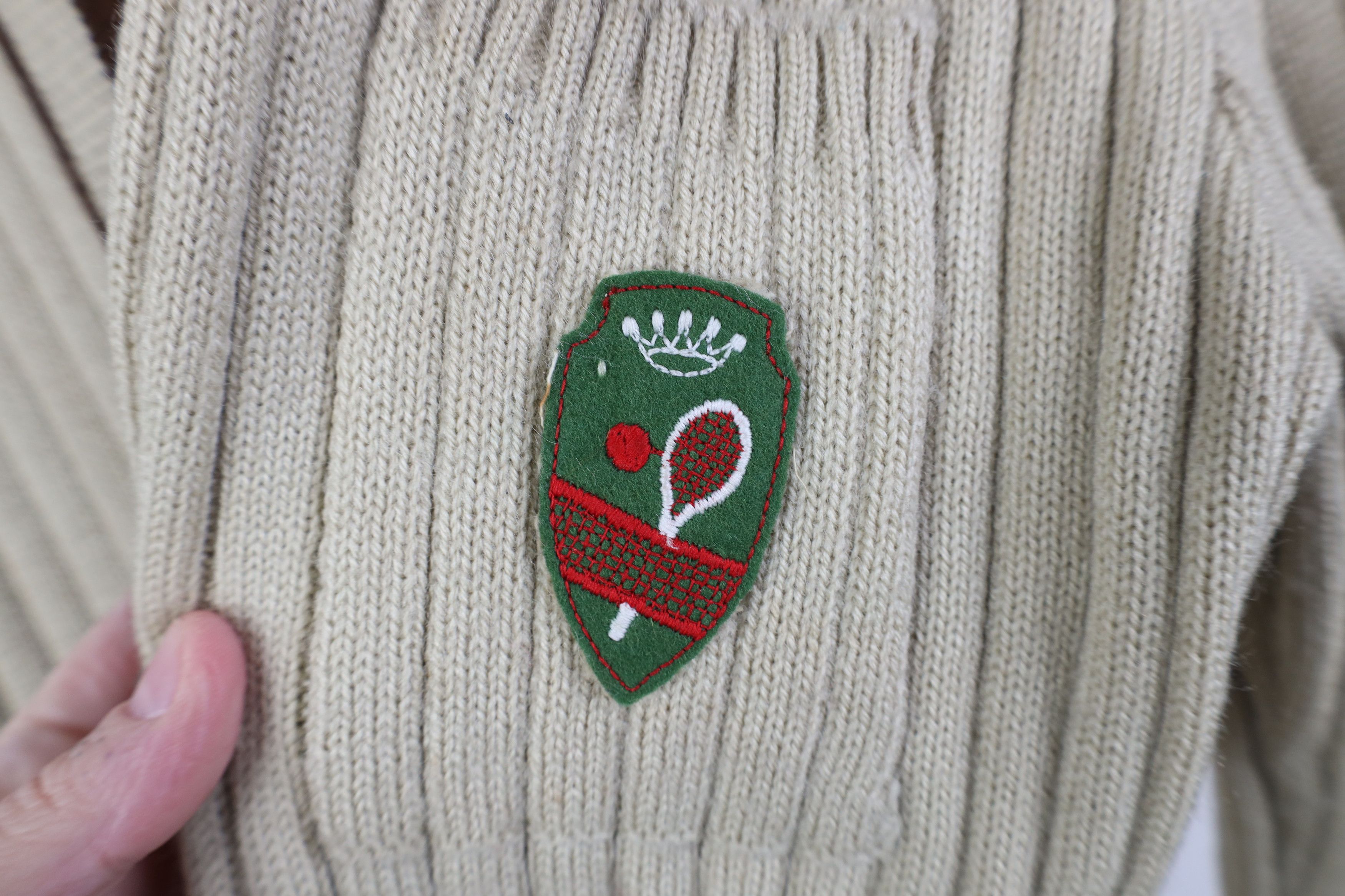 Vintage Vintage 60s 70s Streetwear Knit Collared Cardigan Sweater Size M / US 6-8 / IT 42-44 - 4 Thumbnail