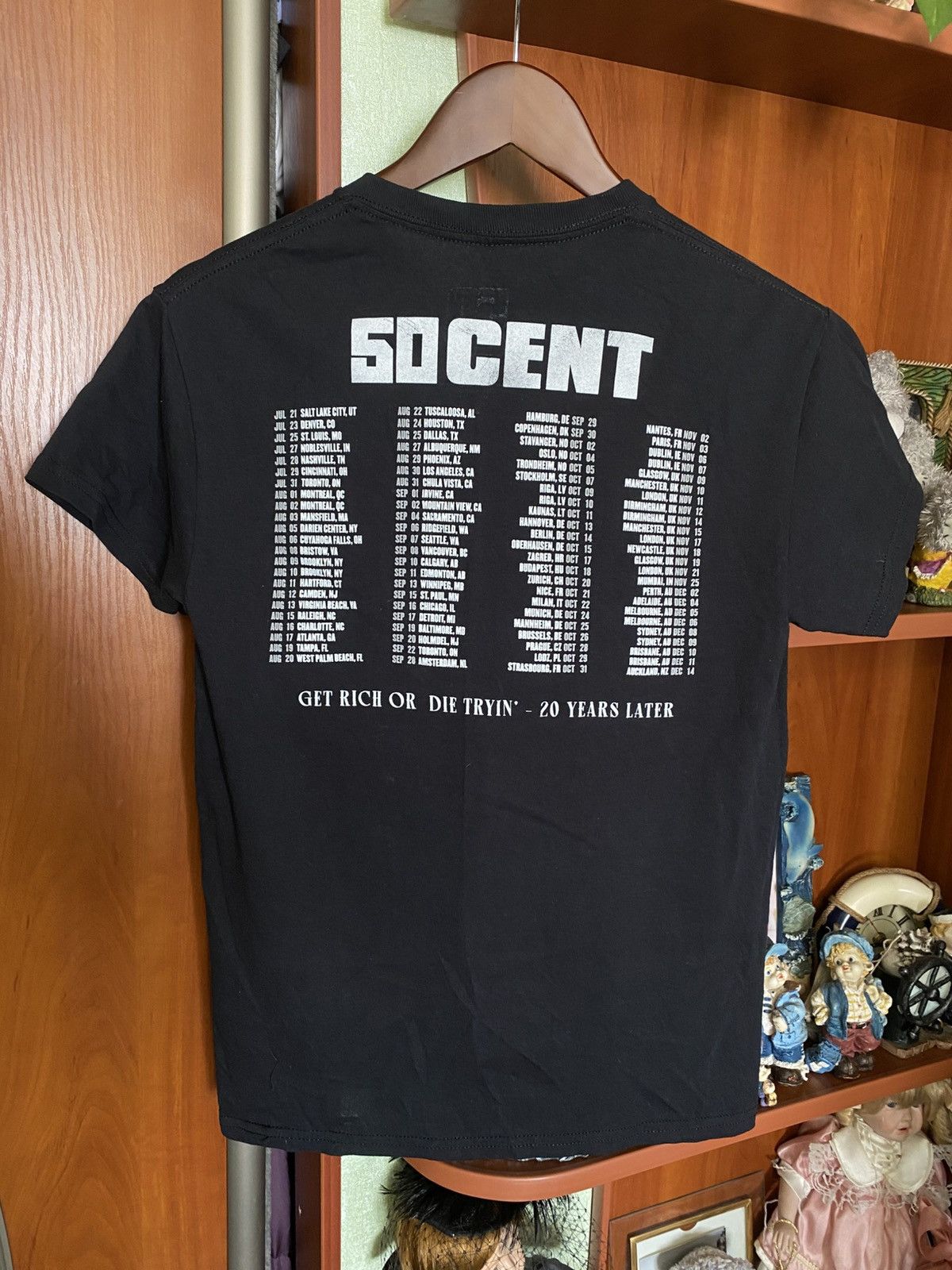 50 Cent × Rap Tees × Vintage 50 Cent Get rich or die trying 20 years later Tour 2023 tee Size US S / EU 44-46 / 1 - 2 Thumbnail