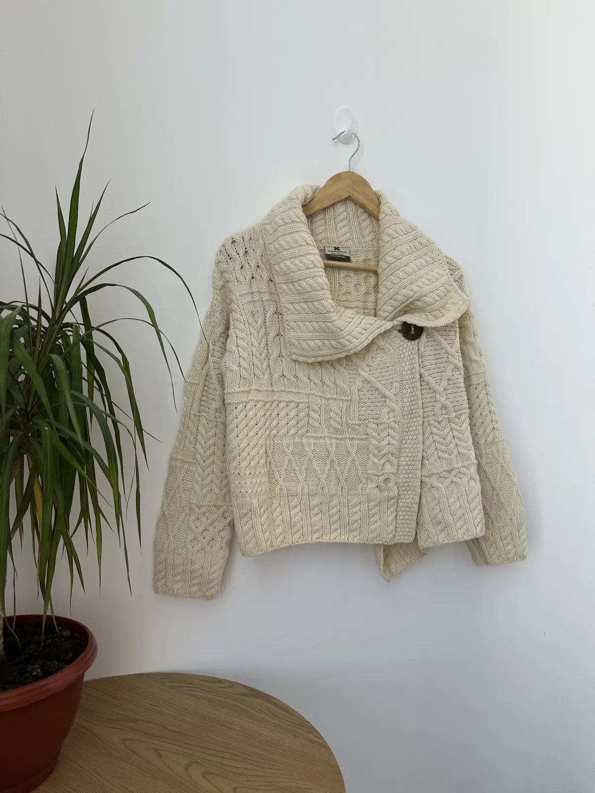 Autumn Cashmere Vintage Carraig Donn Knit Beige Womens Cardigan Size US XS / EU 42 / 0 - 2 Thumbnail