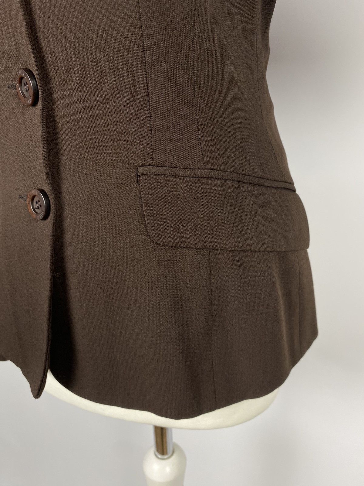Designer × Moschino Moschino Italy Designer Brown Blazer Jacket Size M / US 6-8 / IT 42-44 - 6 Thumbnail