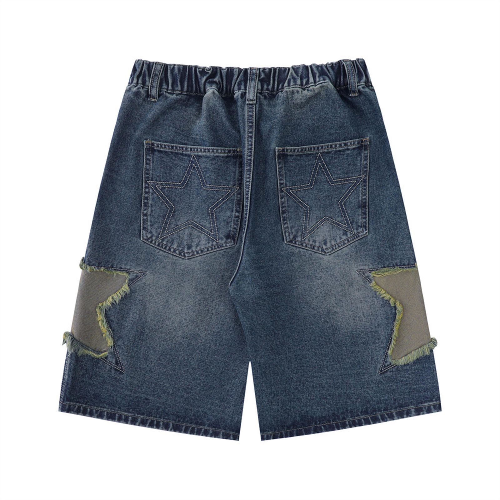 Jean Star Patch Denim Shorts Size US 30 / EU 46 - 2 Thumbnail