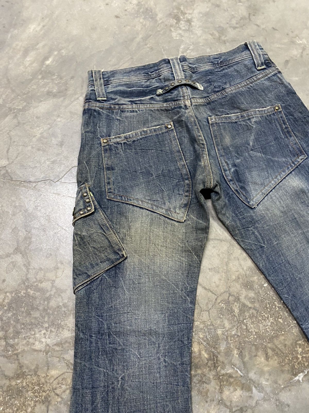 Hysteric Glamour × If Six Was Nine × Tornado Mart Flare Jeans Japanese Coat of Arms Mud Rusty Cargo Jeans Size US 31 - 15 Thumbnail