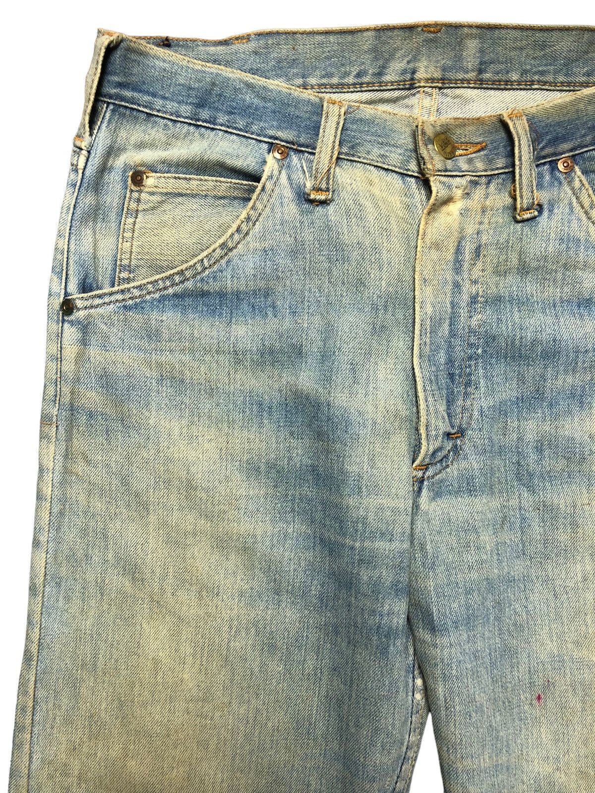 Lee Vintage 70s Lee Riders Distressed Mud Wash Jeans Size US 33 - 3 Thumbnail