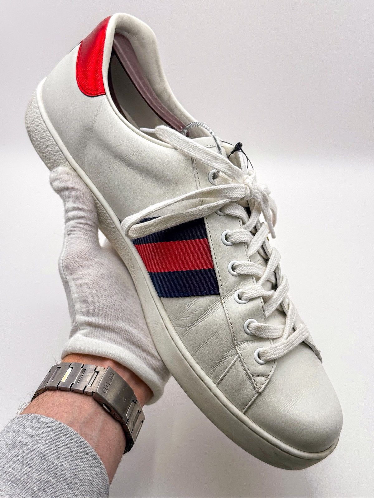 Gucci Gucci Ace Loved Limited Edition Sneakers Size US 12 / EU 45 - 10 Thumbnail