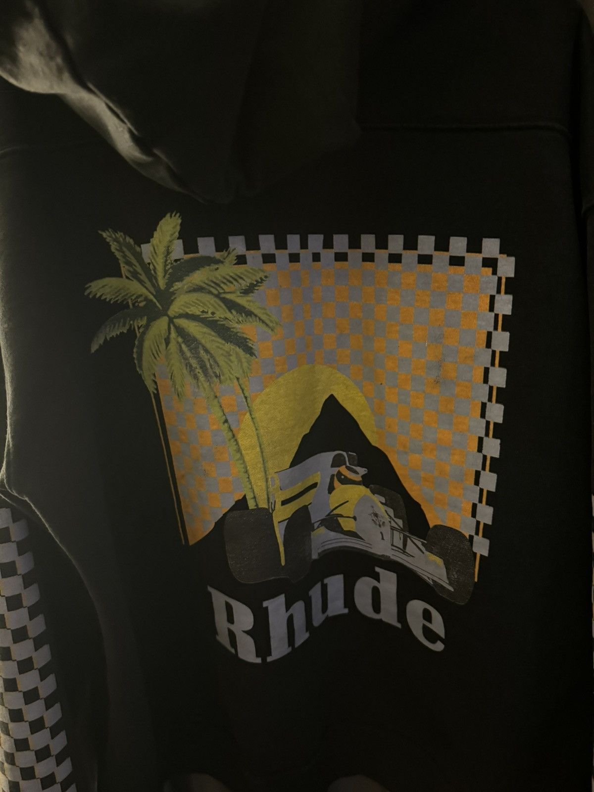 Rhude Rhude Moonlight Tropics Print Oversized Vintage Hoodie Size US L / EU 52-54 / 3 - 1 Thumbnail