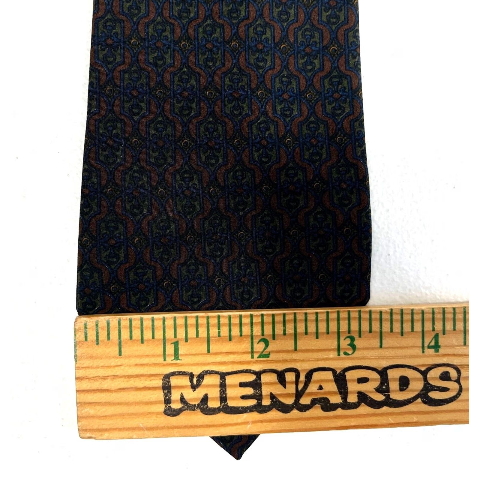 Vintage Richel De Luxe Silk Tie Foulard Hand Made in Spain Men's Size ONE SIZE - 7 Thumbnail