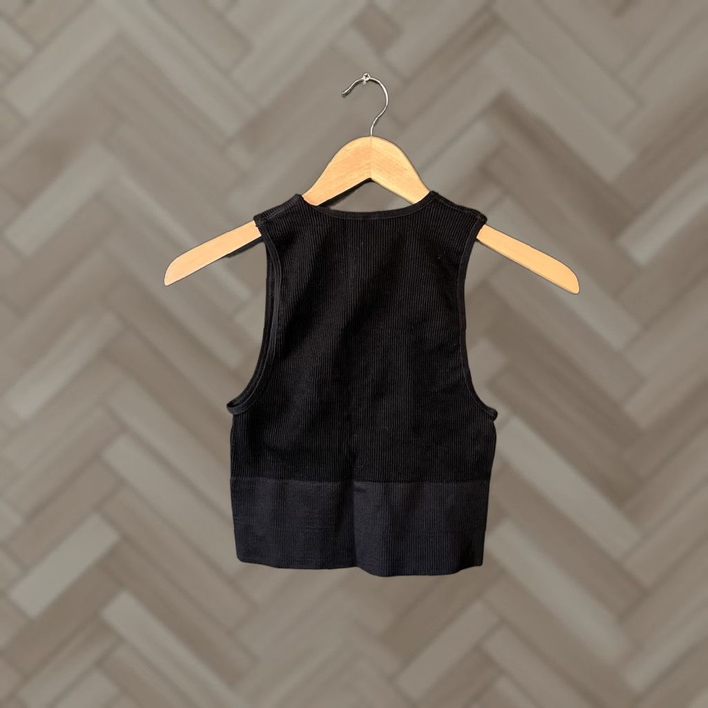 Vintage We The Free Womens Black Sleeveless Cropped Tank Top L Large Size Size L / US 10 / IT 46 - 1 Thumbnail