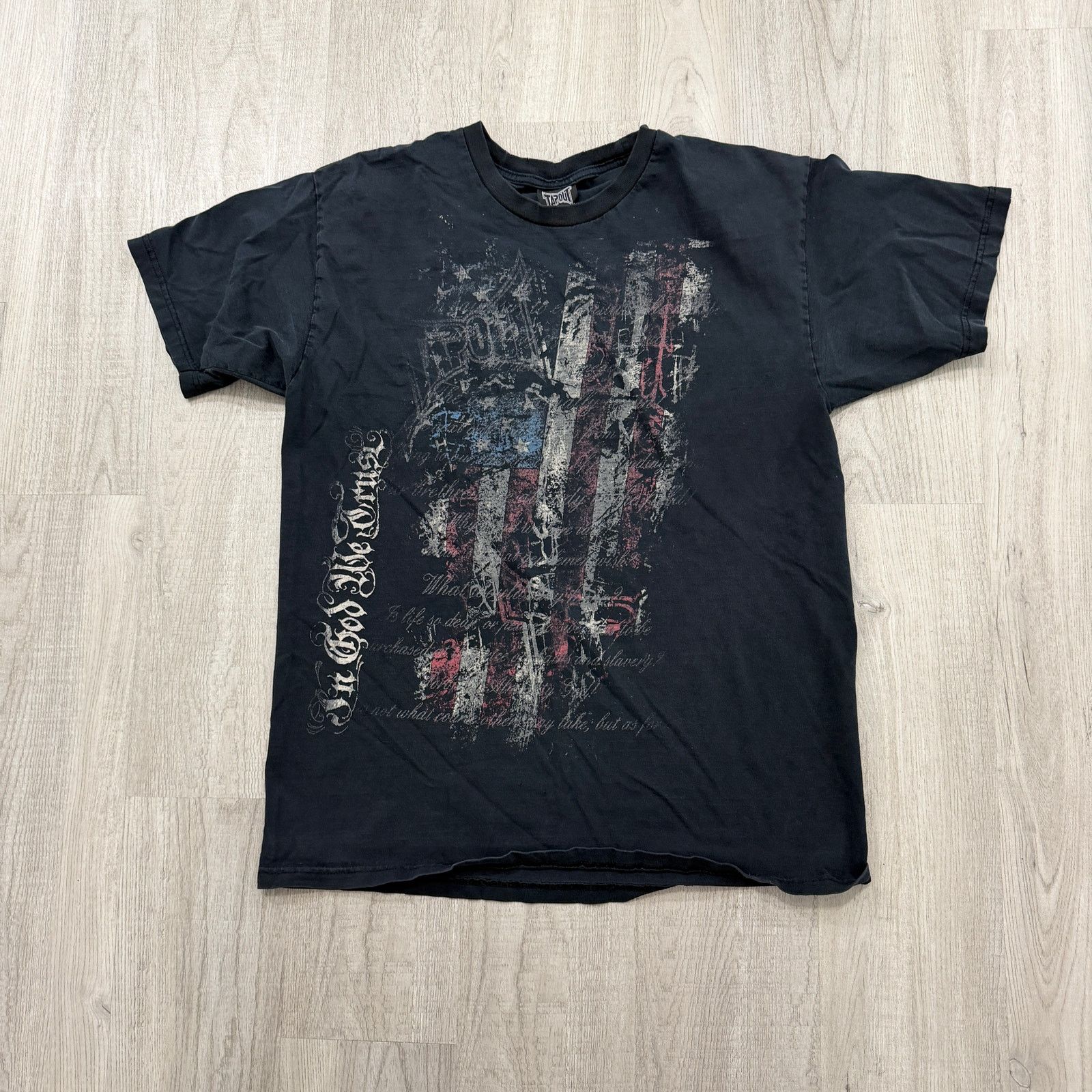 Vintage Vintage Tapout USA Skull Shirt Men's Medium Black MMA Size US M / EU 48-50 / 2 - 1 Thumbnail