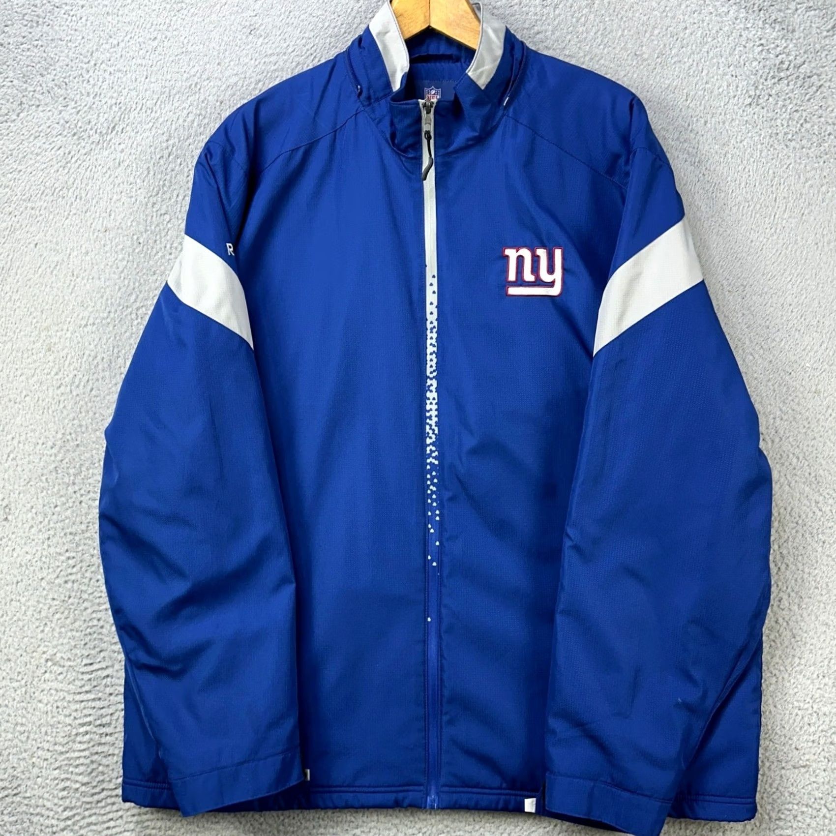 Reebok VINTAGE New York Giants Jacket Full Zip Mens XL Blue Logo Football NFL Onfield Reebok Size US XL / EU 56 / 4 - 2 Thumbnail