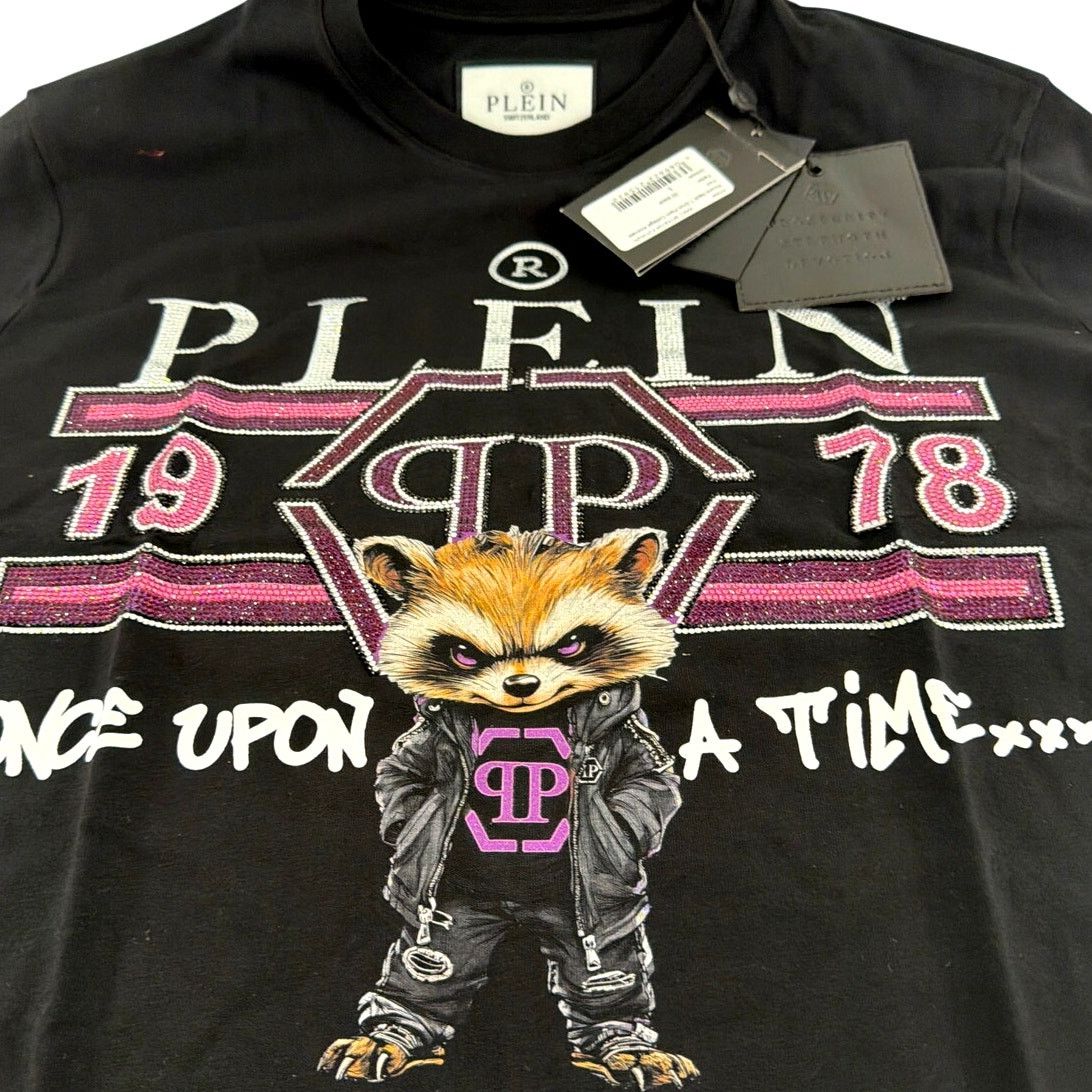 Philipp Plein Philipp Plein Black Plein College Animals T-Shirt Size L Size US L / EU 52-54 / 3 - 7 Thumbnail