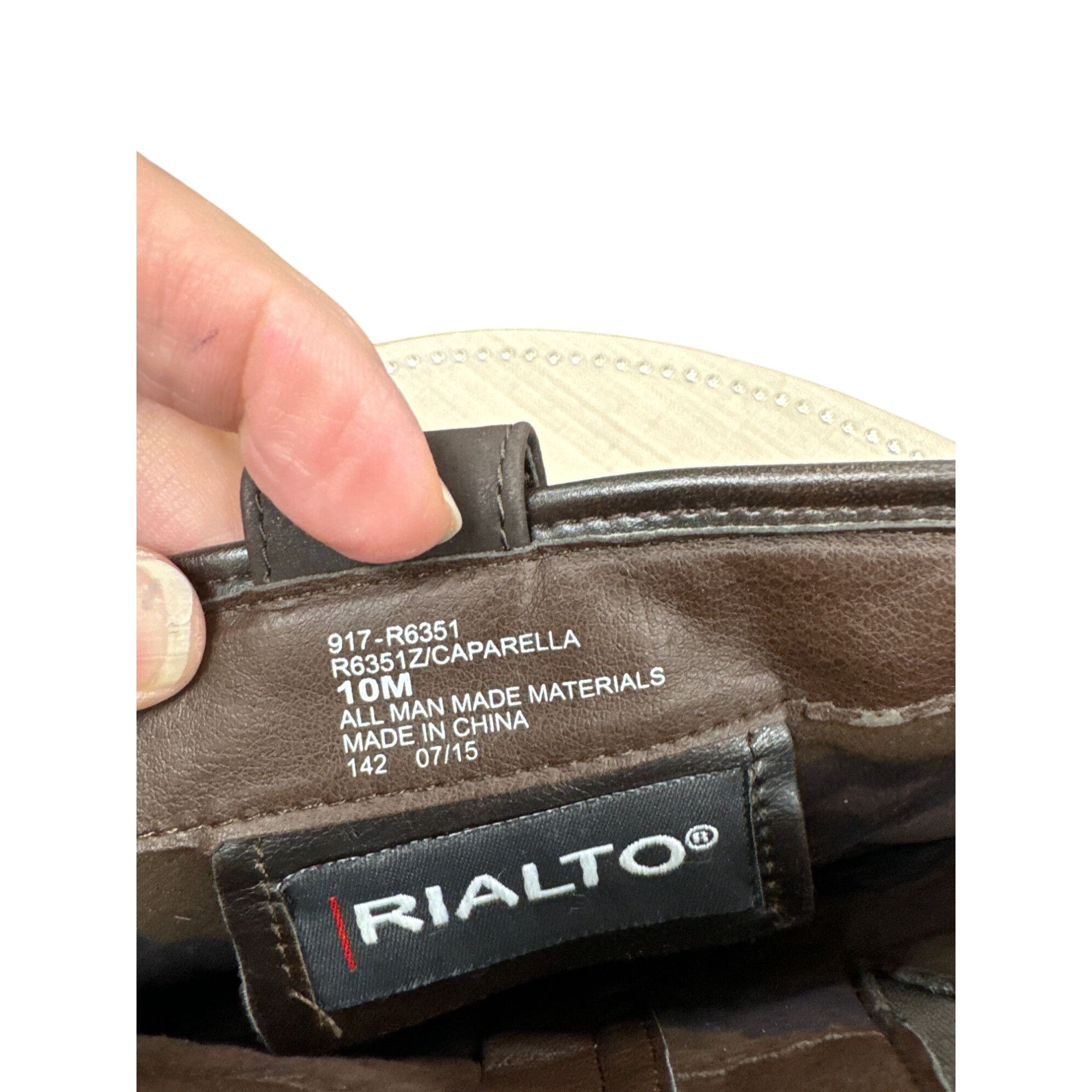 Designer Rialto Womens Brown Leather Knee-High Boots Size 10M SKU 696 Size US 10 / IT 40 - 9 Thumbnail