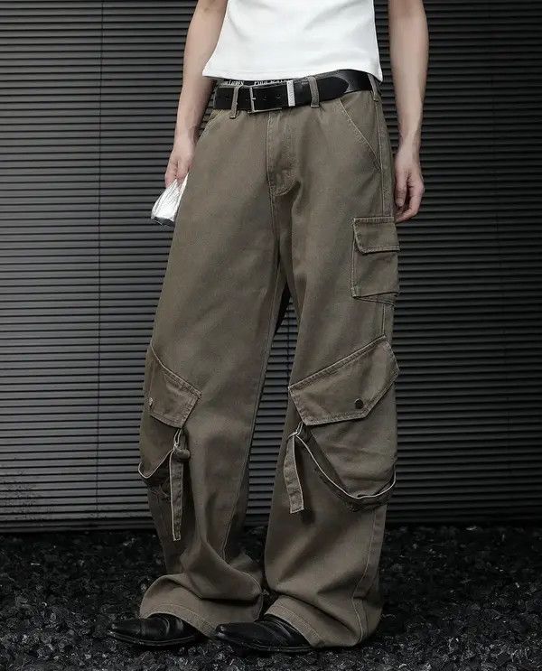 Japanese Brand Outdoor retro fashion faded multi pocket cargo pants Size US 30 / EU 46 - 4 Thumbnail