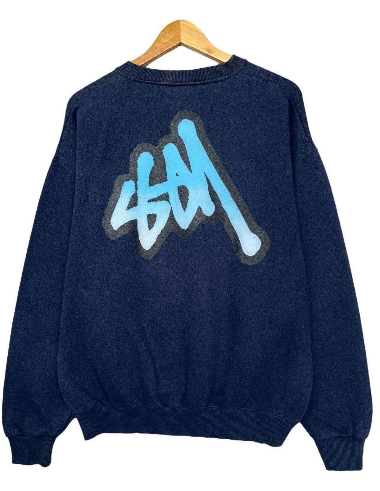 Stussy Vintage 90s Stussy Spellout Baggy Boxy Sweatshirt Size US L / EU 52-54 / 3 - 3 Thumbnail