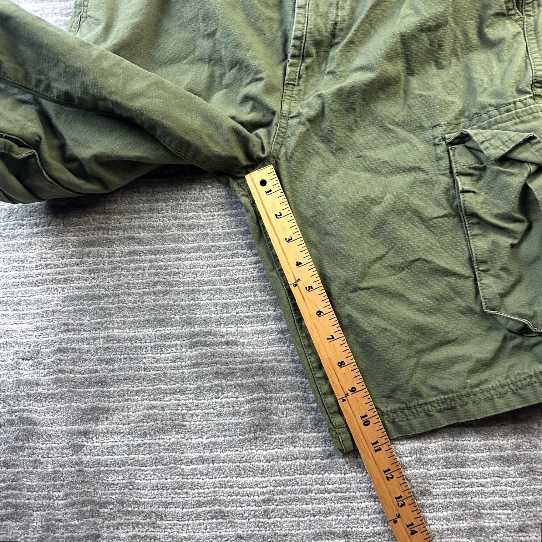 Vintage Stronghold Cargo Shorts Mens 32 Green Pockets Army Utility Cargo Short Mens 32 Green Size US 32 / EU 48 - 8 Thumbnail