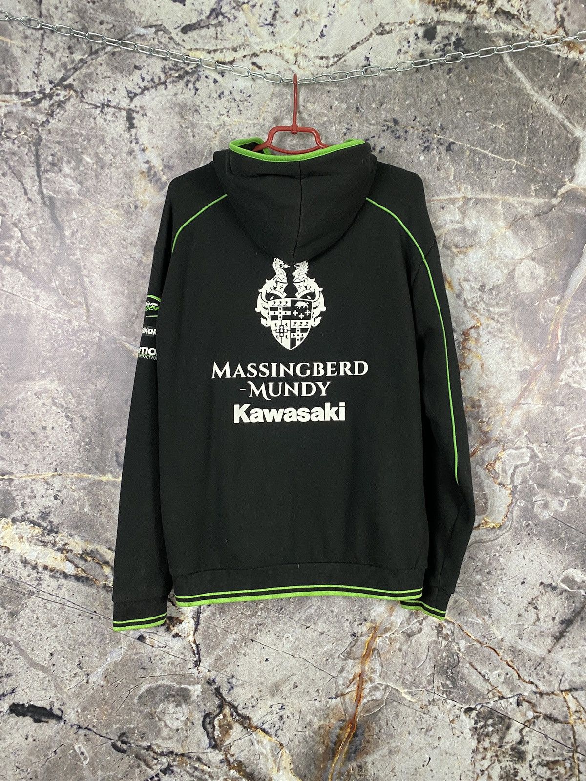 Vintage Men’s Kawasaki Hoodie Massingberd-Mundy Racing Size Xl Size US XL / EU 56 / 4 - 13 Thumbnail