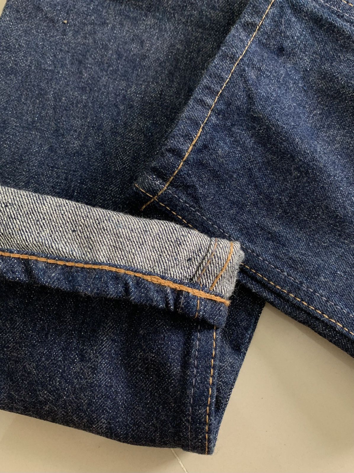 Orslow Orslow Orange Tab Indigo One Wash Denim (Deadstock) Size US 28 / EU 44 - 3 Thumbnail