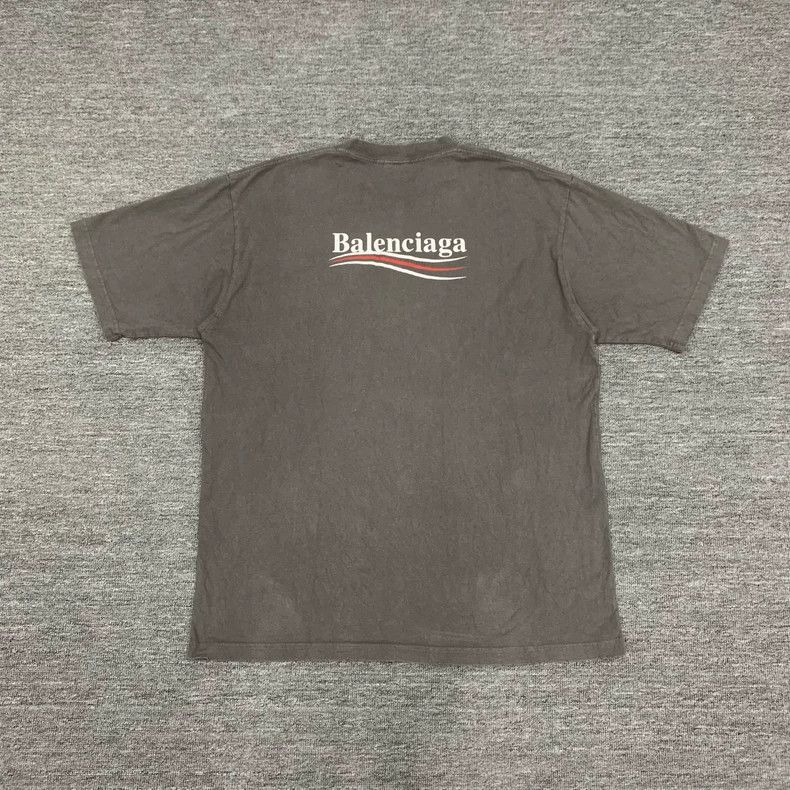 Balenciaga Balenciaga Grey wash damage done old coke short sleeves Size US S / EU 44-46 / 1 - 2 Thumbnail