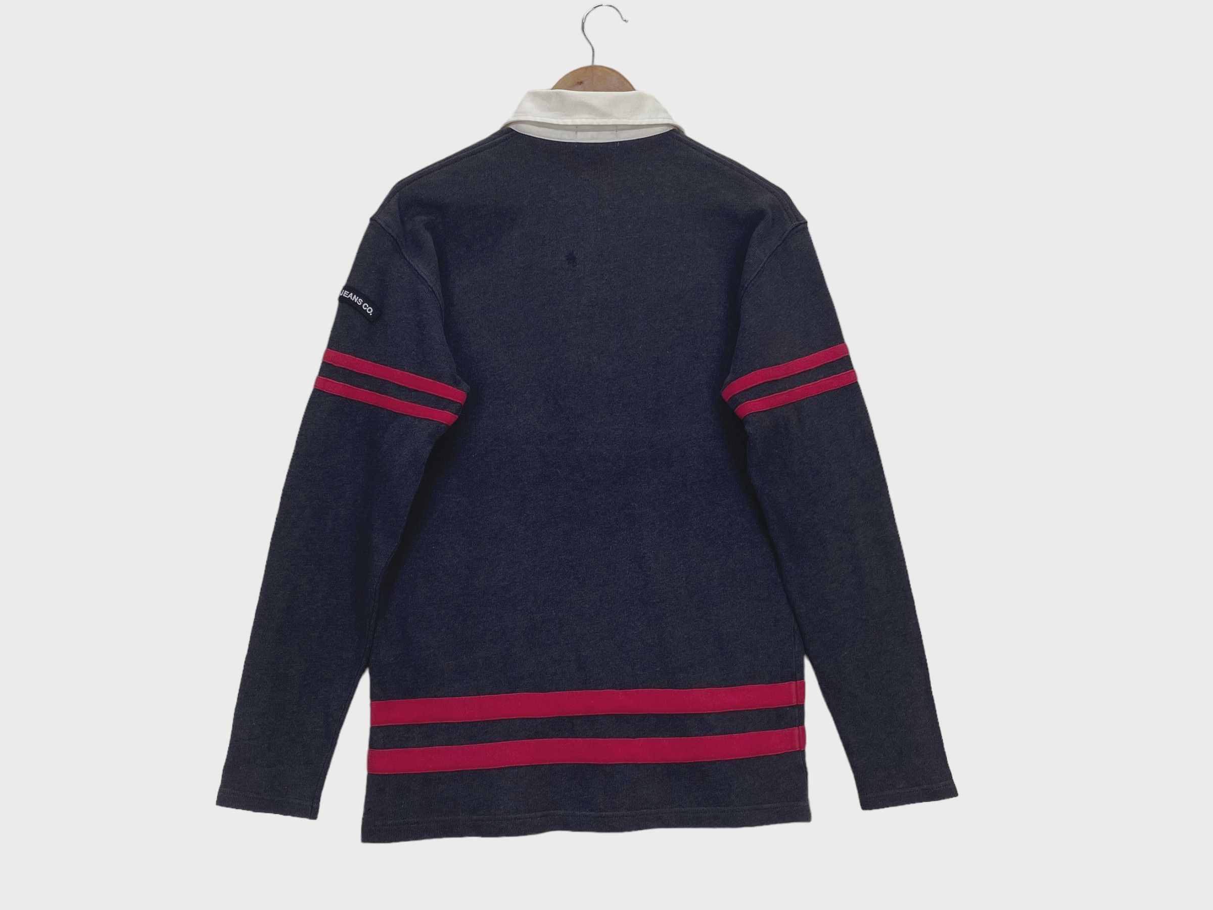 Polo Ralph Lauren × Vintage Vintage Polo Ralph Lauren Distressed Logo Striped Pullove 90 Size US XXS / EU 40 - 2 Thumbnail
