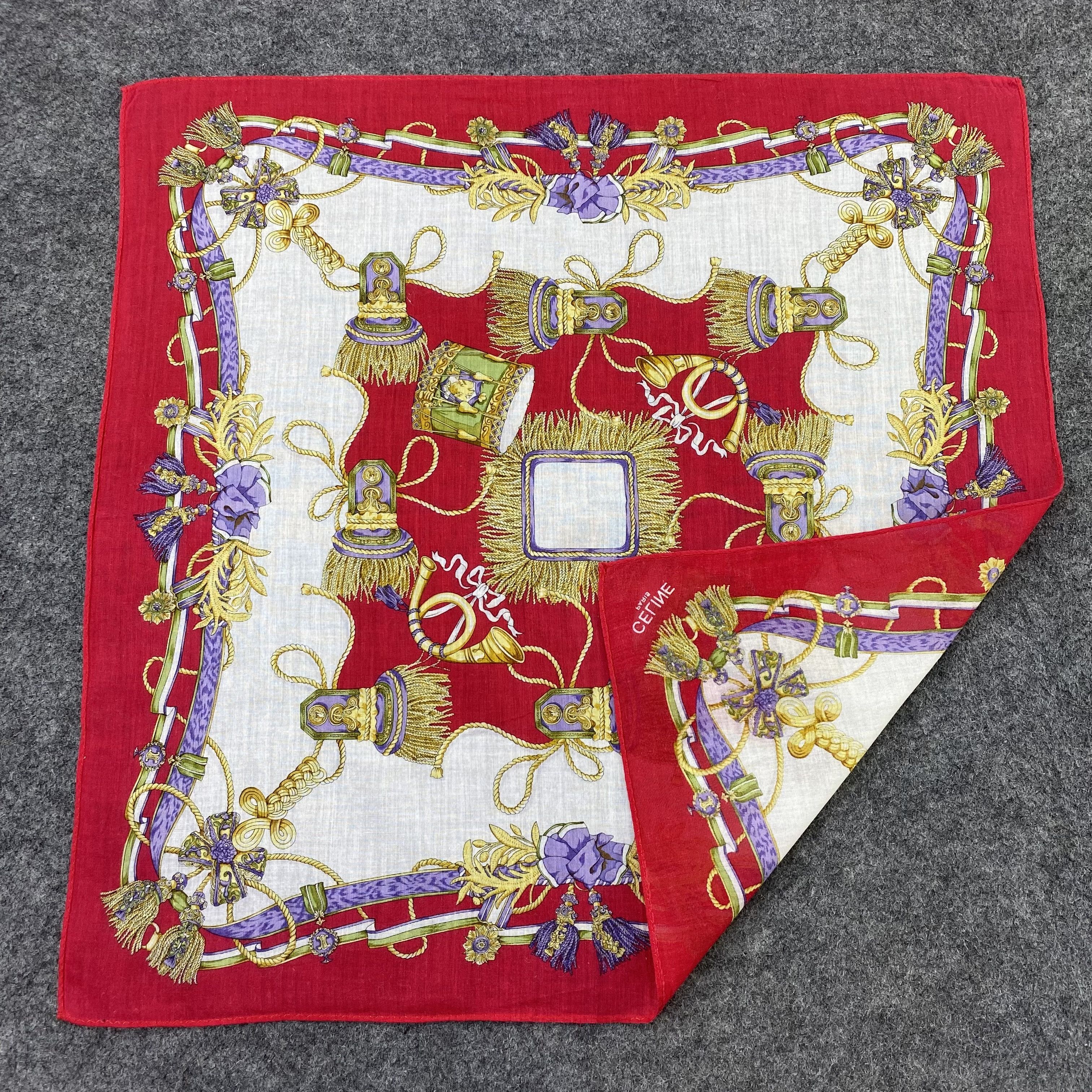 Celine Celine Handkerchief Neckerchief Bandana-B1662 Size ONE SIZE - 5 Thumbnail