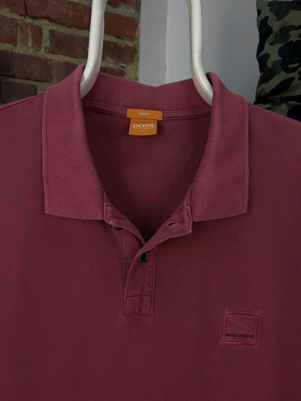 Hugo Boss HUGO BOSS Orange Pascha Garment Dyed Short Sleeve Polo Shirt Size US XL / EU 56 / 4 - 6 Thumbnail