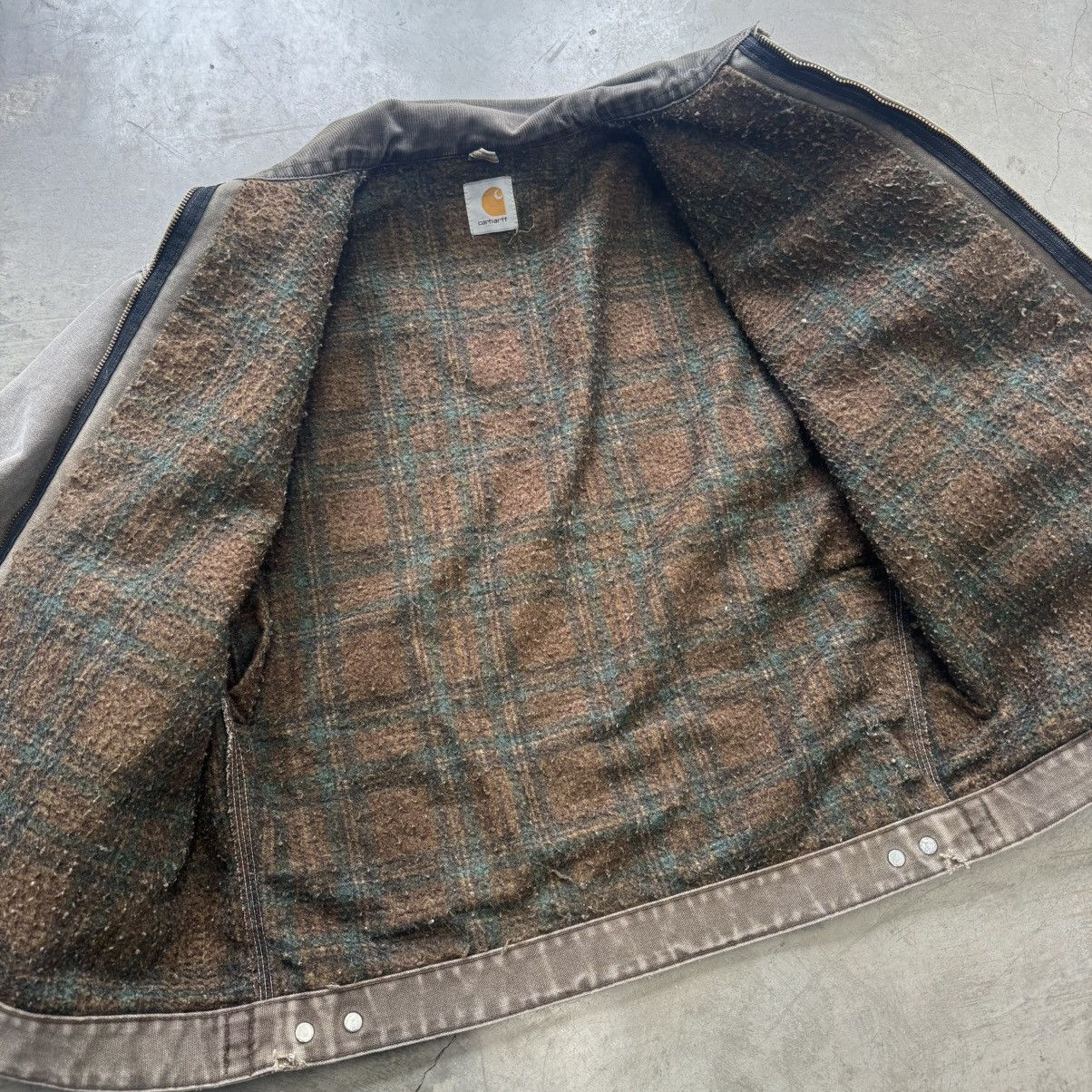 Carhartt Vintage Faded Carhartt Blanket Lined J97 CHT Detroit Jacket Size US L / EU 52-54 / 3 - 6 Thumbnail