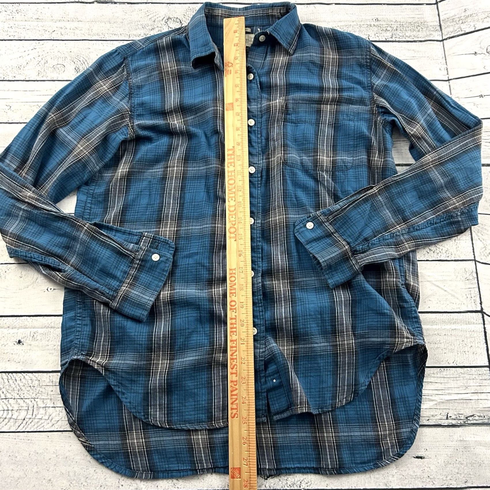 Ralph Lauren Ralph Lauren Denim & Supply Boyfriend Long Sleeve Button Front Shirt Women's M Blue Denim Shirt Women M Size M / US 6-8 / IT 42-44 - 3 Thumbnail