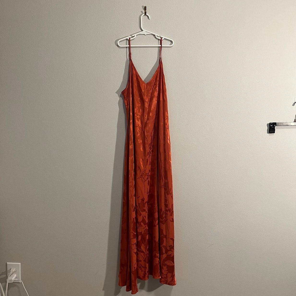 FRNCH FRNCH CIBILLA Brick Dress Floral Satin V-Neck Dress - Small Size S / US 4 / IT 40 - 2 Thumbnail
