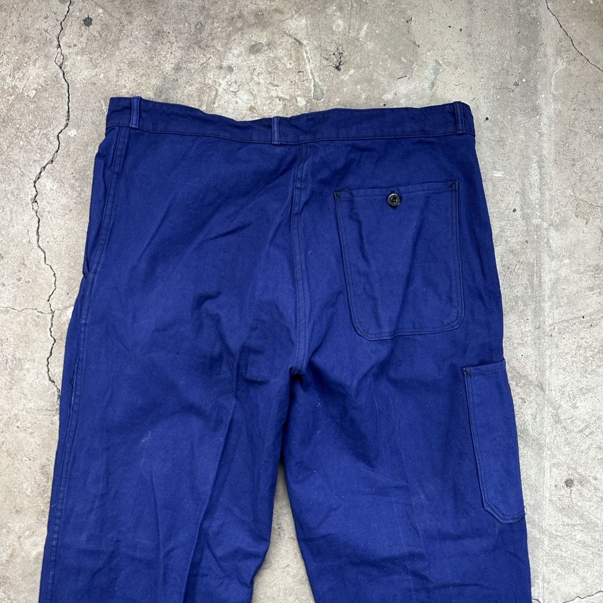 Le Laboureur 1970ʼs Vintage utility French HBT Sanfor Cotton Work Pants Size US 38 / EU 54 - 8 Thumbnail