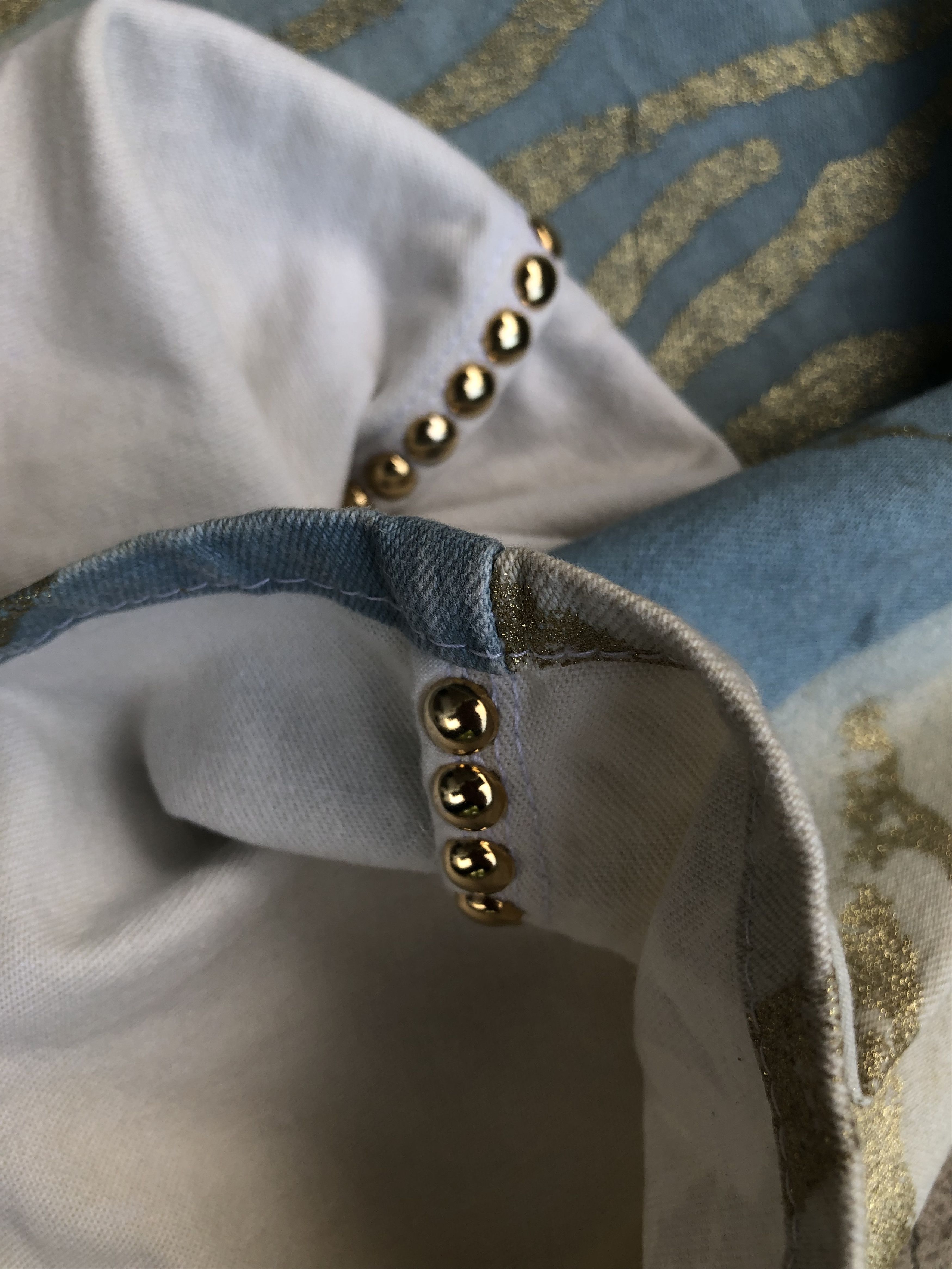 Roberto Cavalli 2000s Roberto Cavalli Golden Zebra Jeans Size 30" / US 8 / IT 44 - 9 Thumbnail